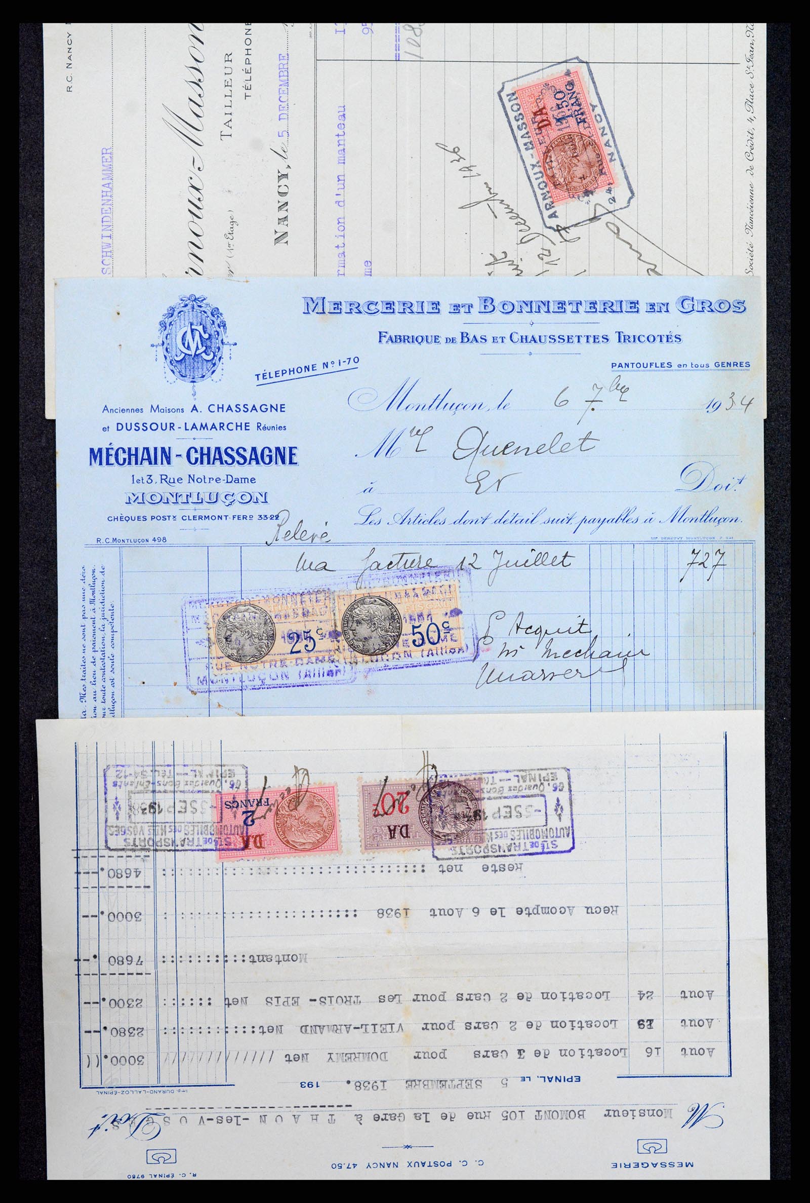 37173 020 - Postzegelverzameling 37173 Frankrijk fiscaal 1800-1960.