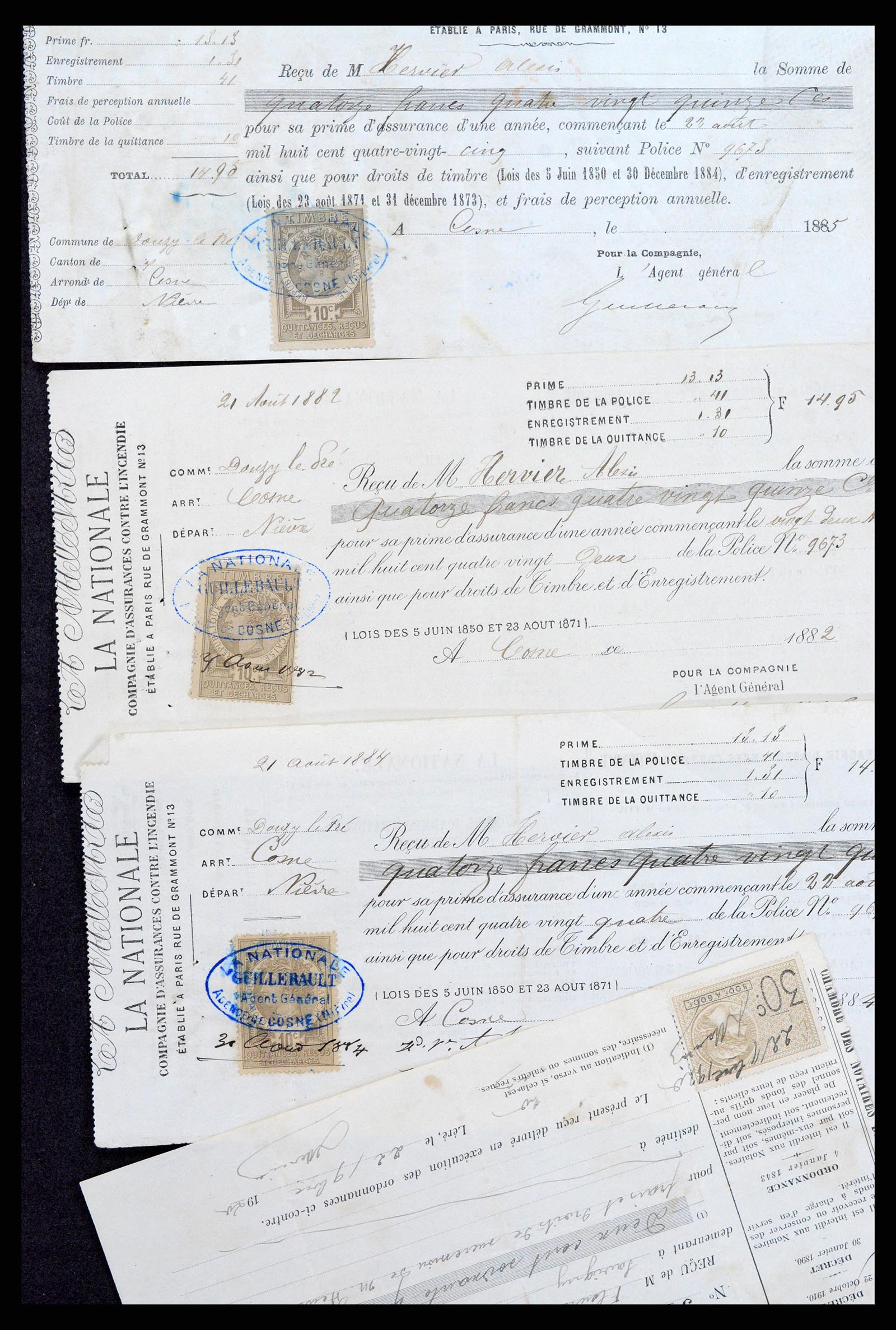 37173 023 - Postzegelverzameling 37173 Frankrijk fiscaal 1800-1960.