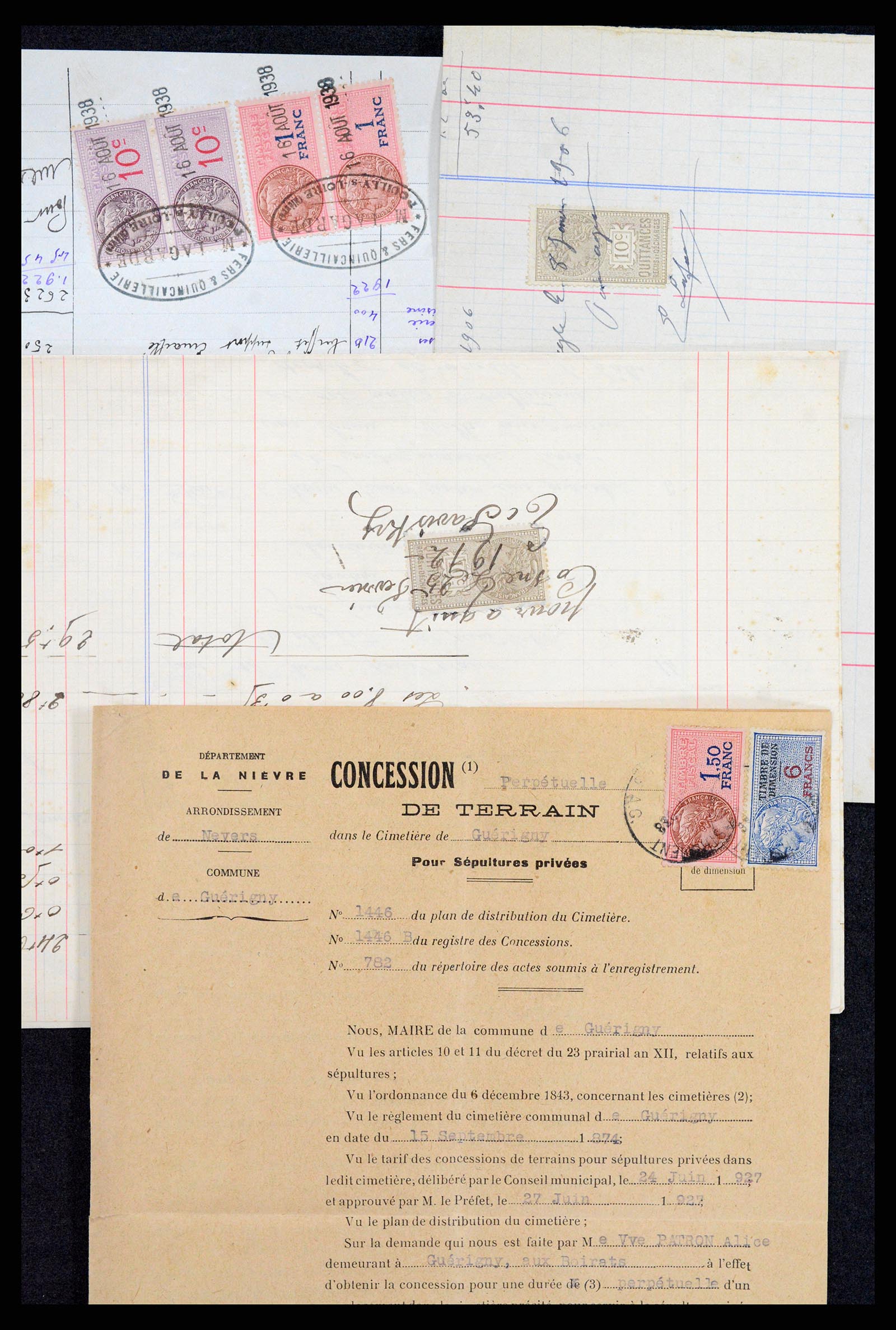 37173 029 - Postzegelverzameling 37173 Frankrijk fiscaal 1800-1960.