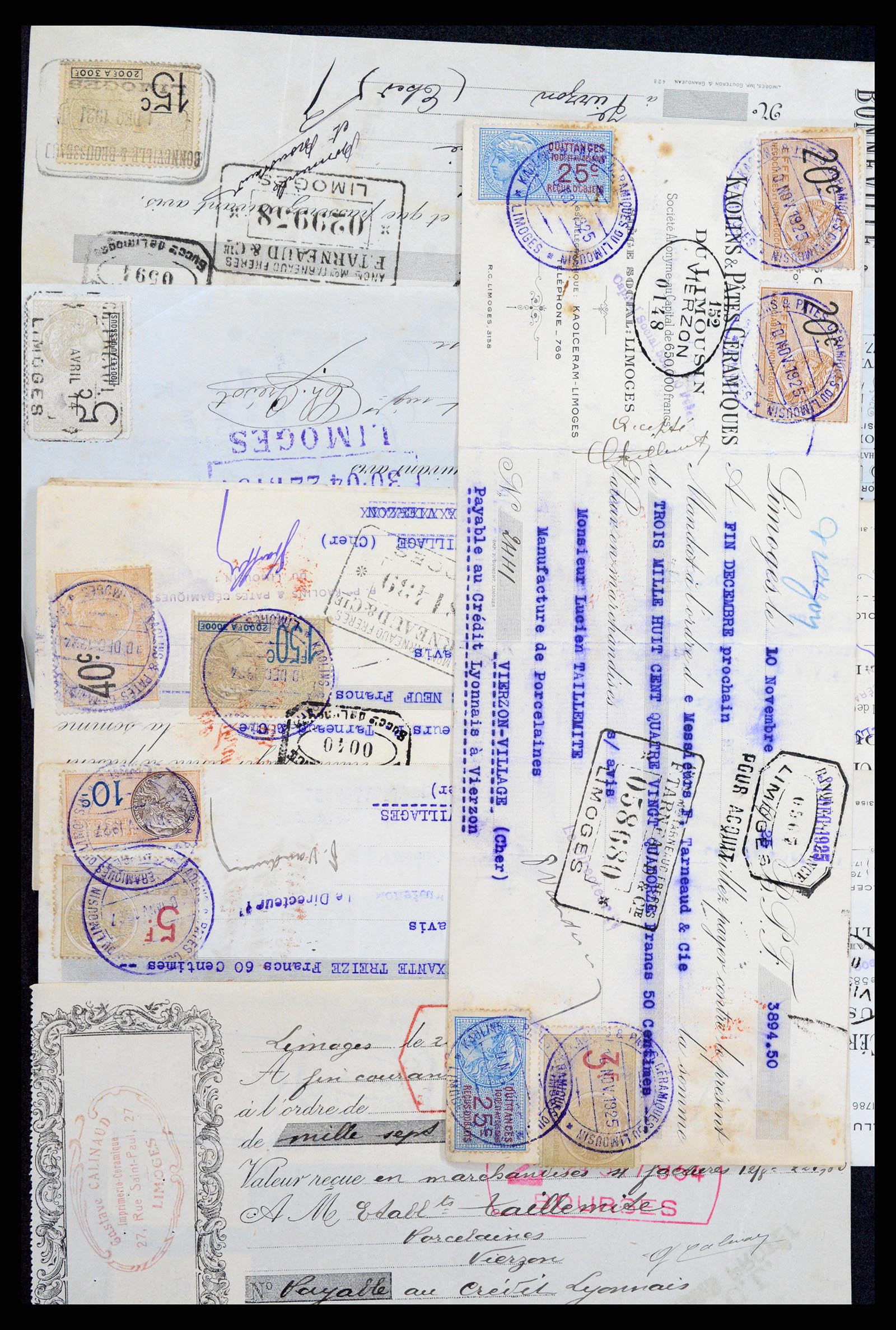 37173 031 - Postzegelverzameling 37173 Frankrijk fiscaal 1800-1960.