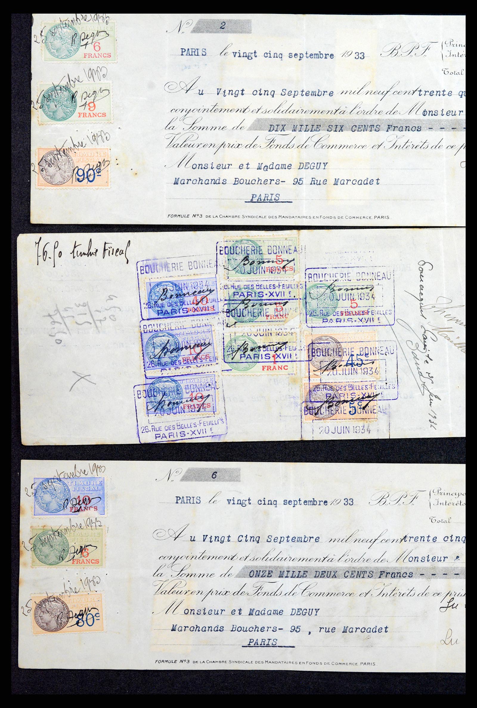 37173 032 - Postzegelverzameling 37173 Frankrijk fiscaal 1800-1960.