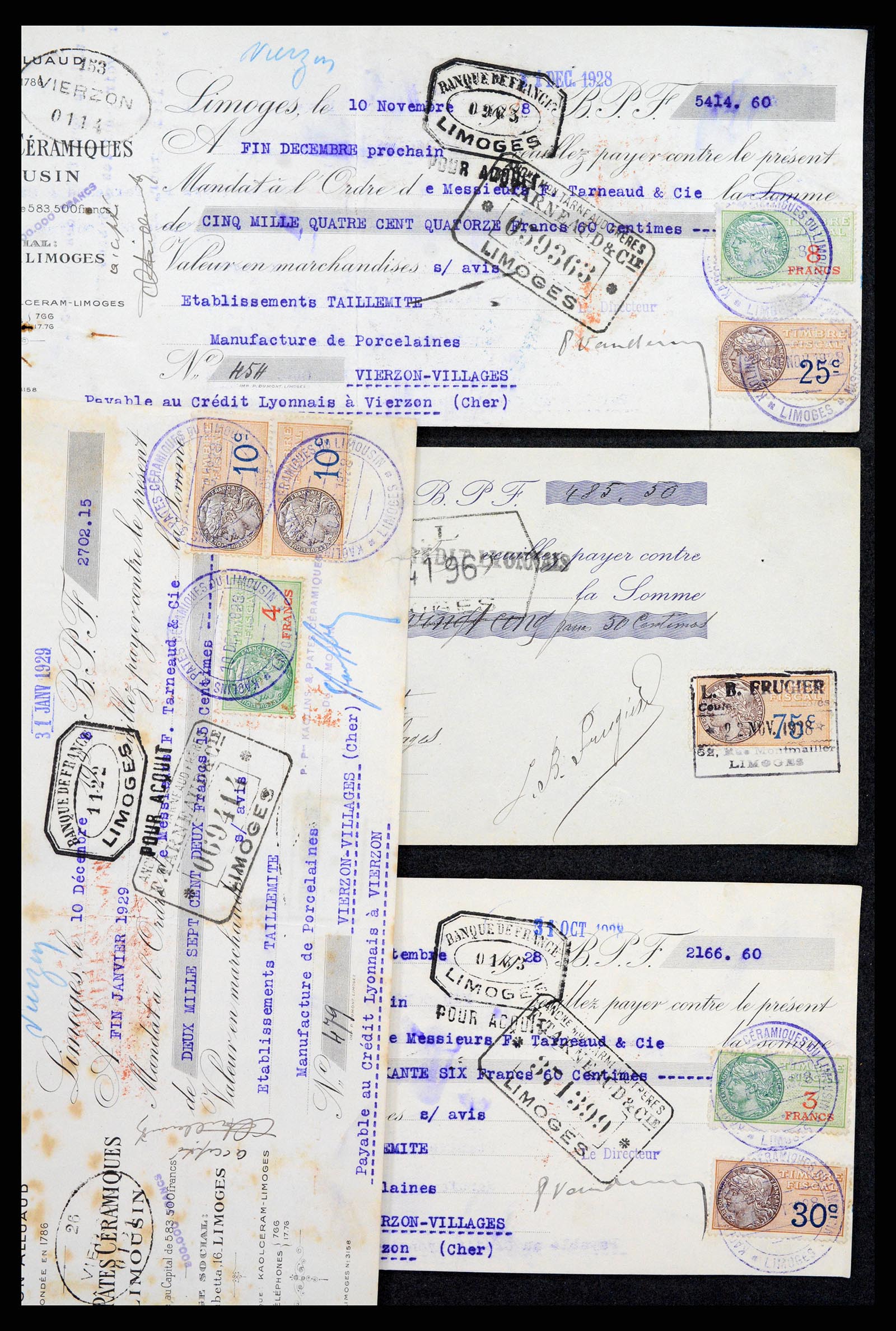 37173 037 - Postzegelverzameling 37173 Frankrijk fiscaal 1800-1960.