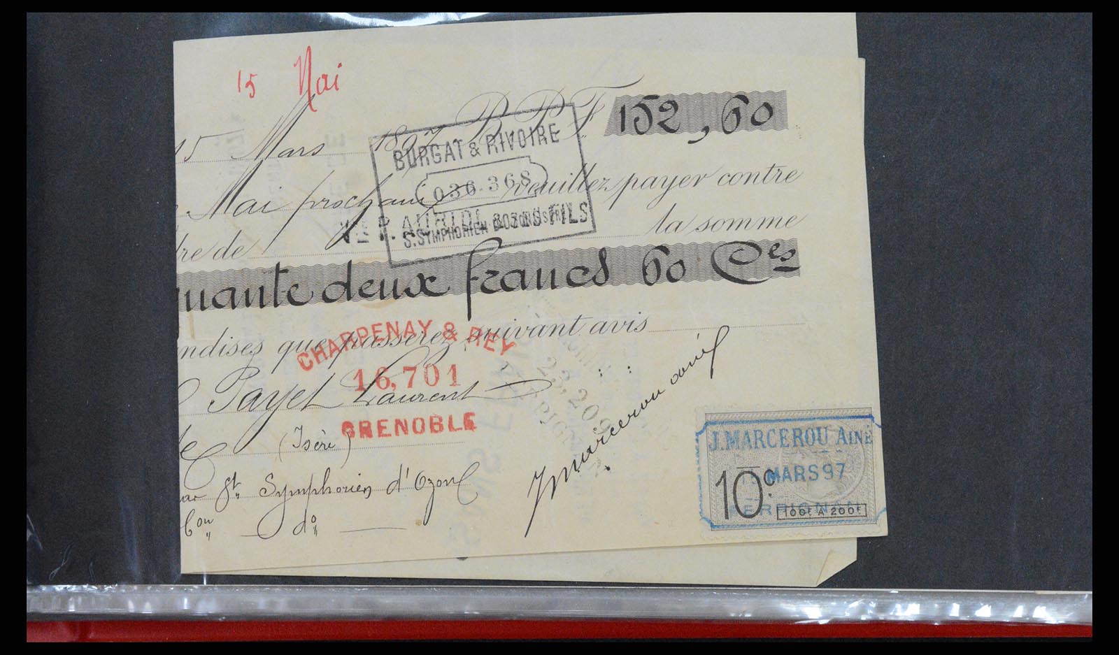 37173 062 - Postzegelverzameling 37173 Frankrijk fiscaal 1800-1960.