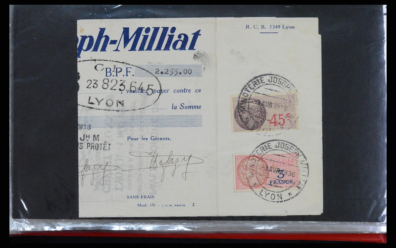 37173 096 - Stamp collection 37173 France fiscal 1800-1960.