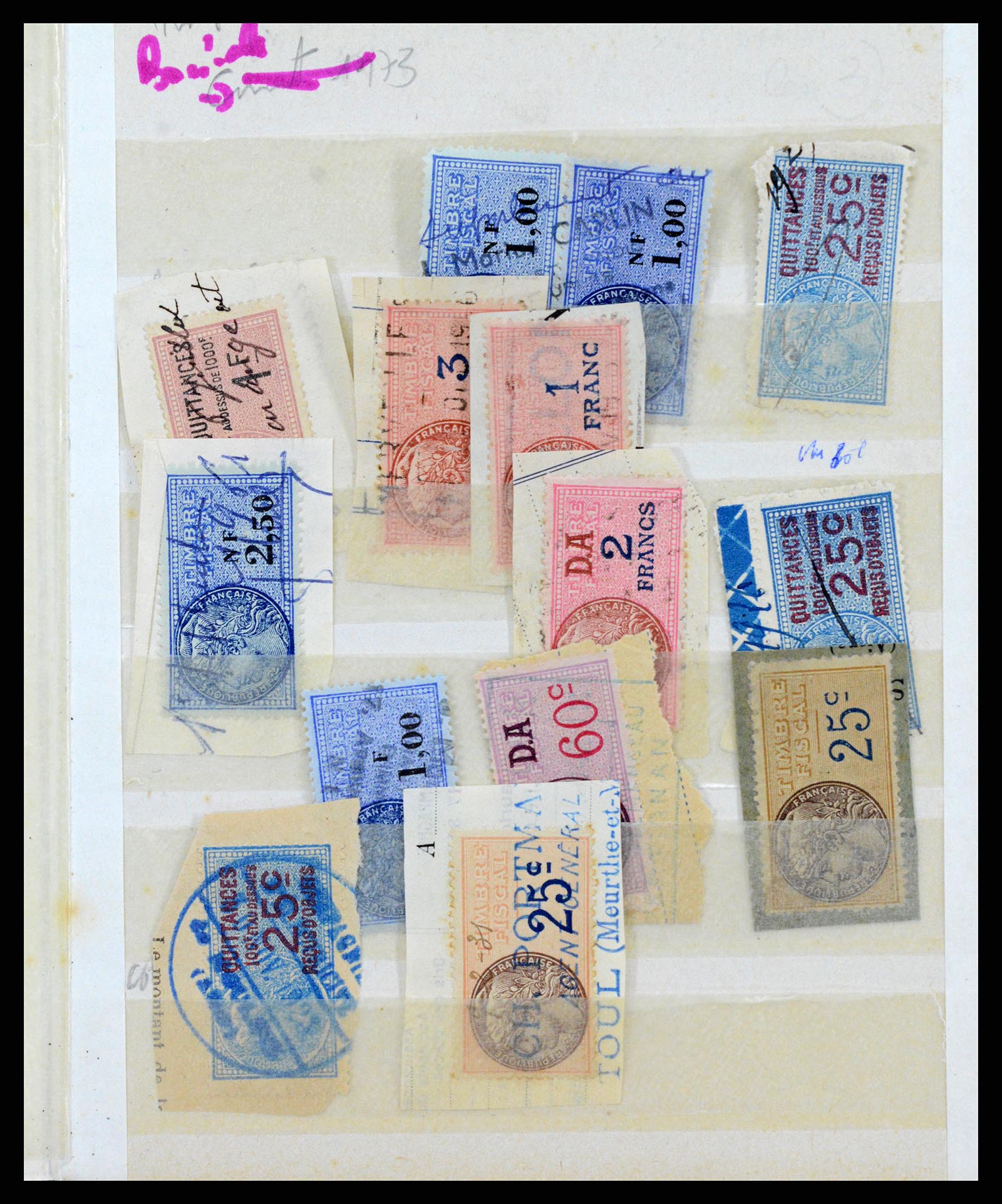 37173 146 - Stamp collection 37173 France fiscal 1800-1960.