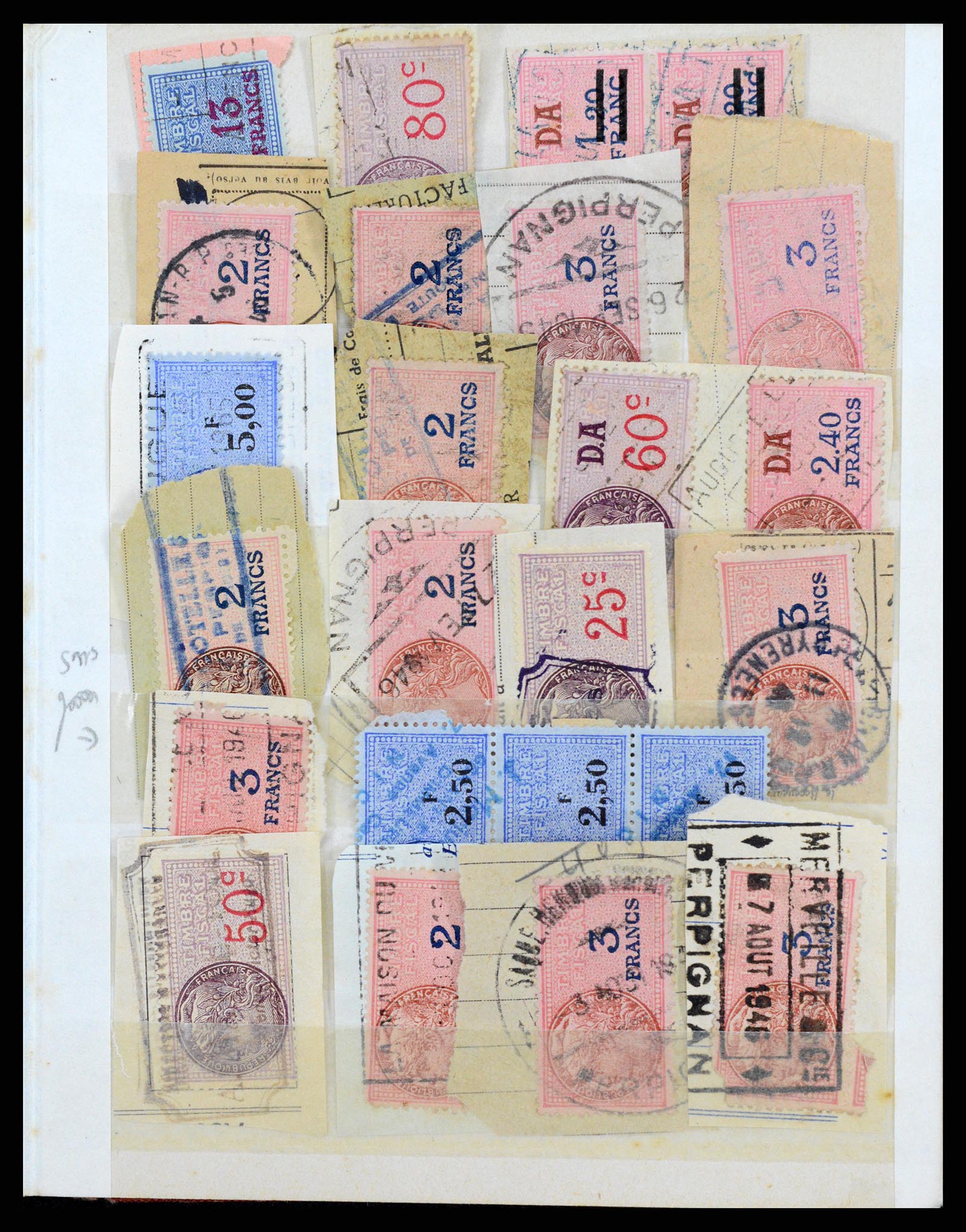 37173 149 - Stamp collection 37173 France fiscal 1800-1960.