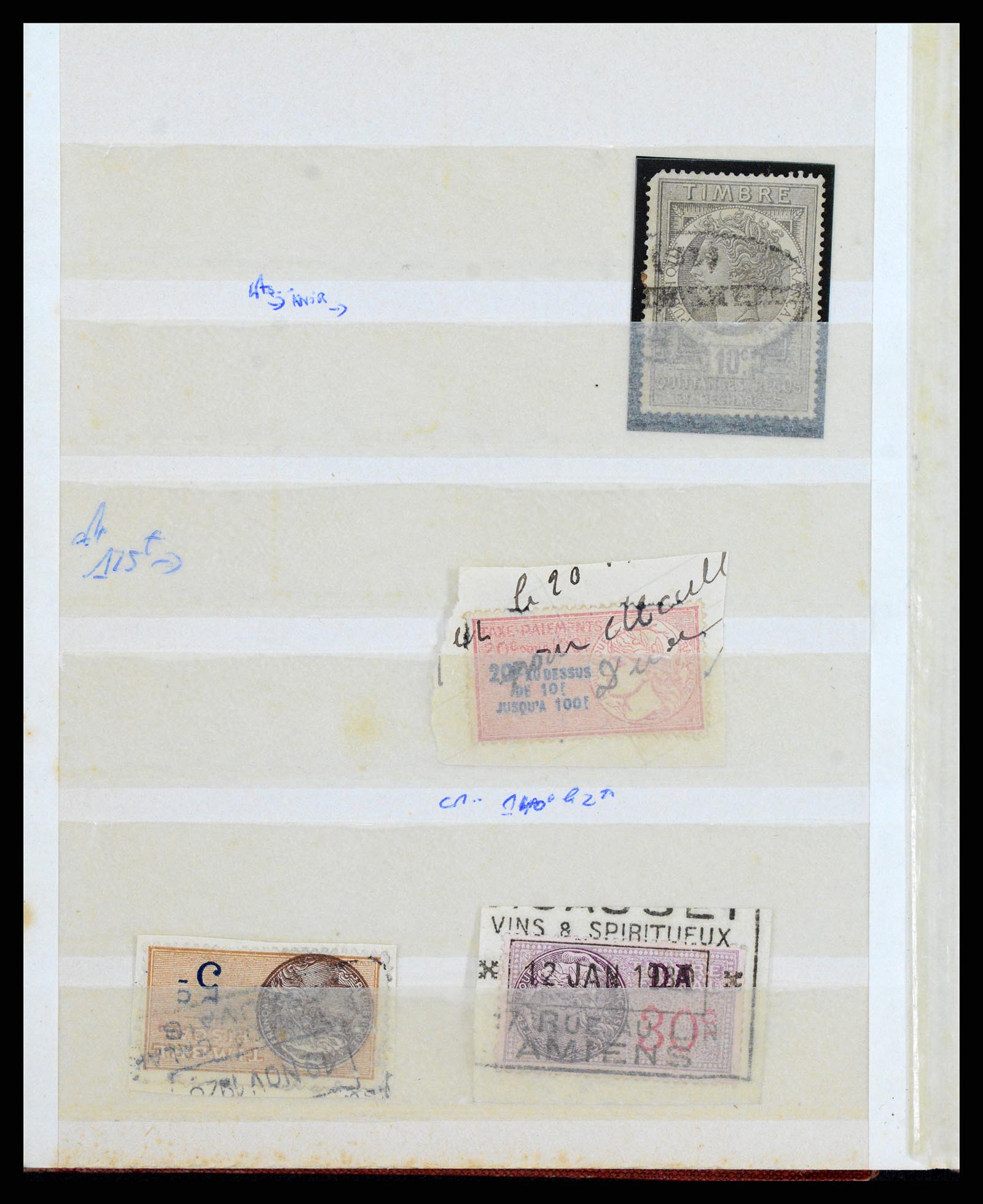 37173 151 - Stamp collection 37173 France fiscal 1800-1960.