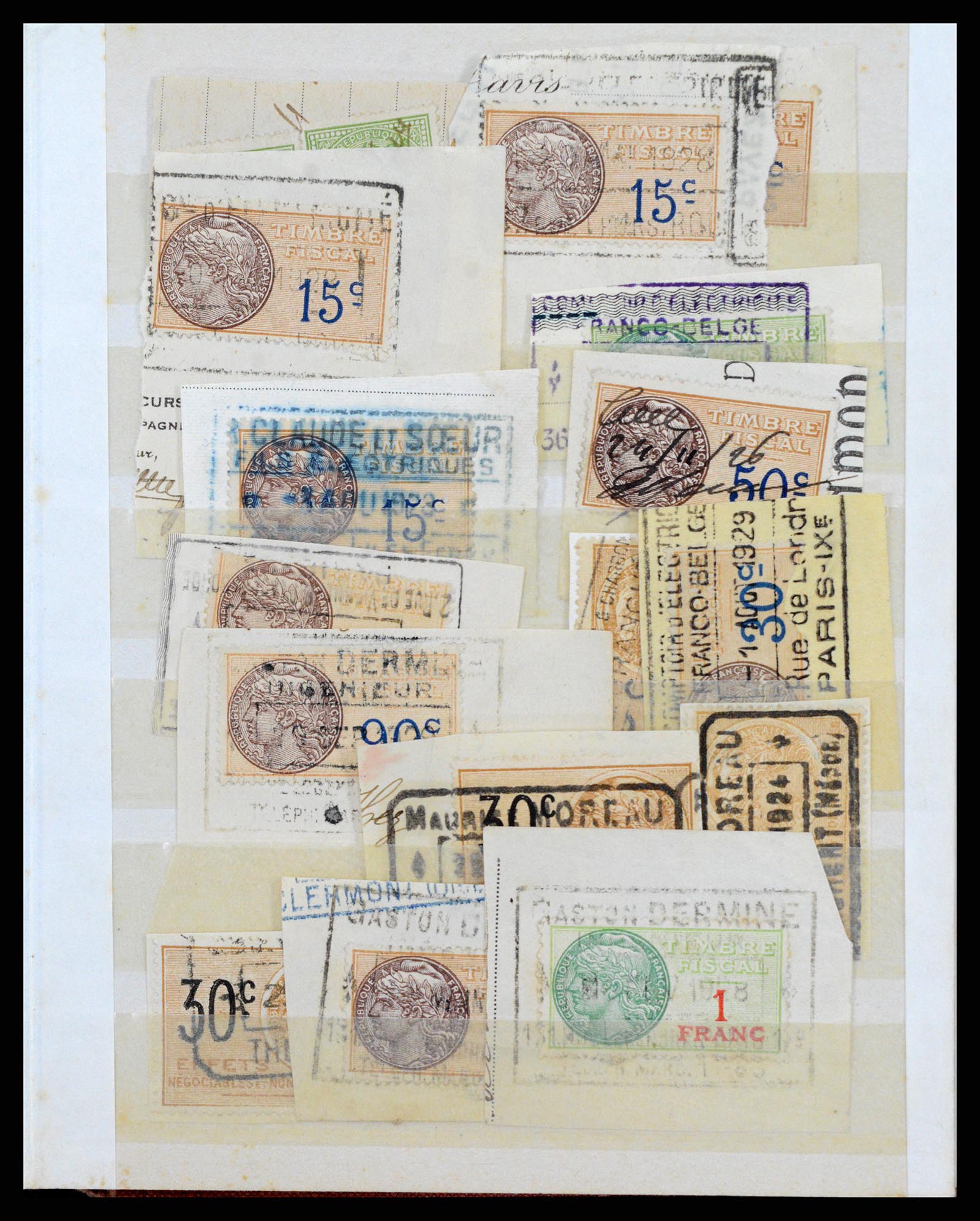 37173 154 - Stamp collection 37173 France fiscal 1800-1960.