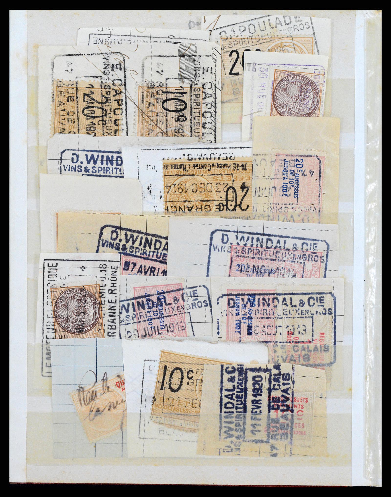 37173 157 - Stamp collection 37173 France fiscal 1800-1960.