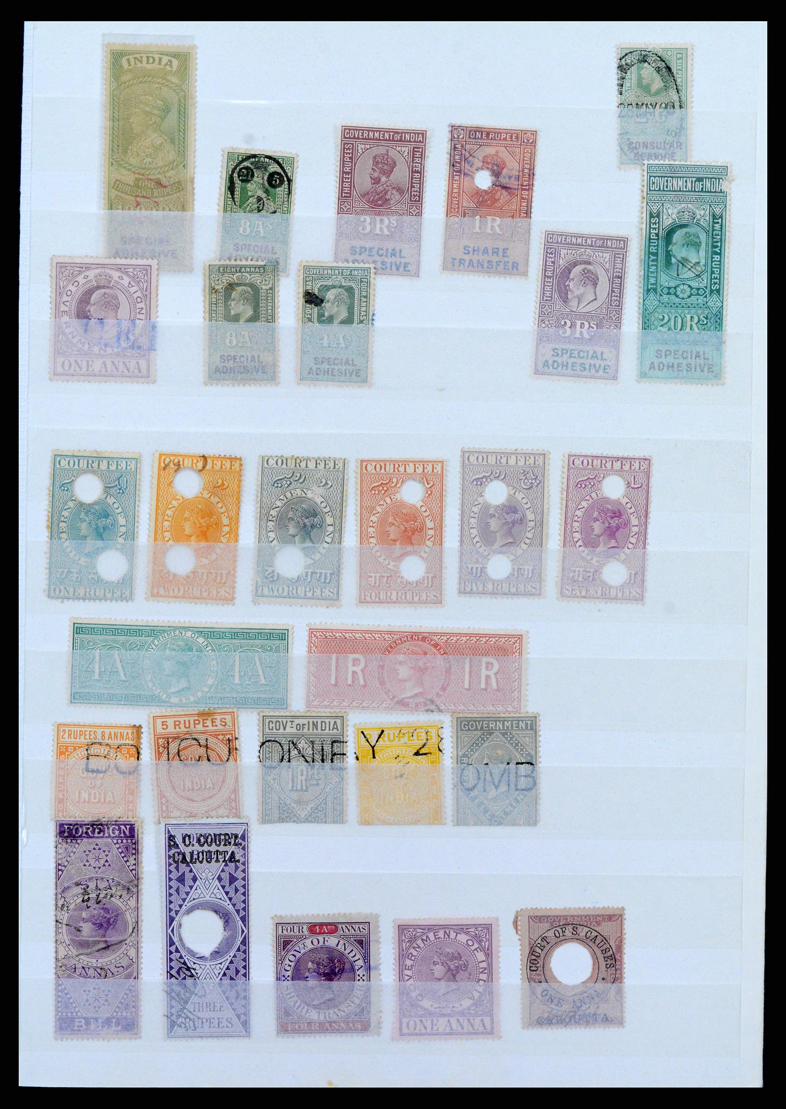 37173 182 - Stamp collection 37173 France fiscal 1800-1960.