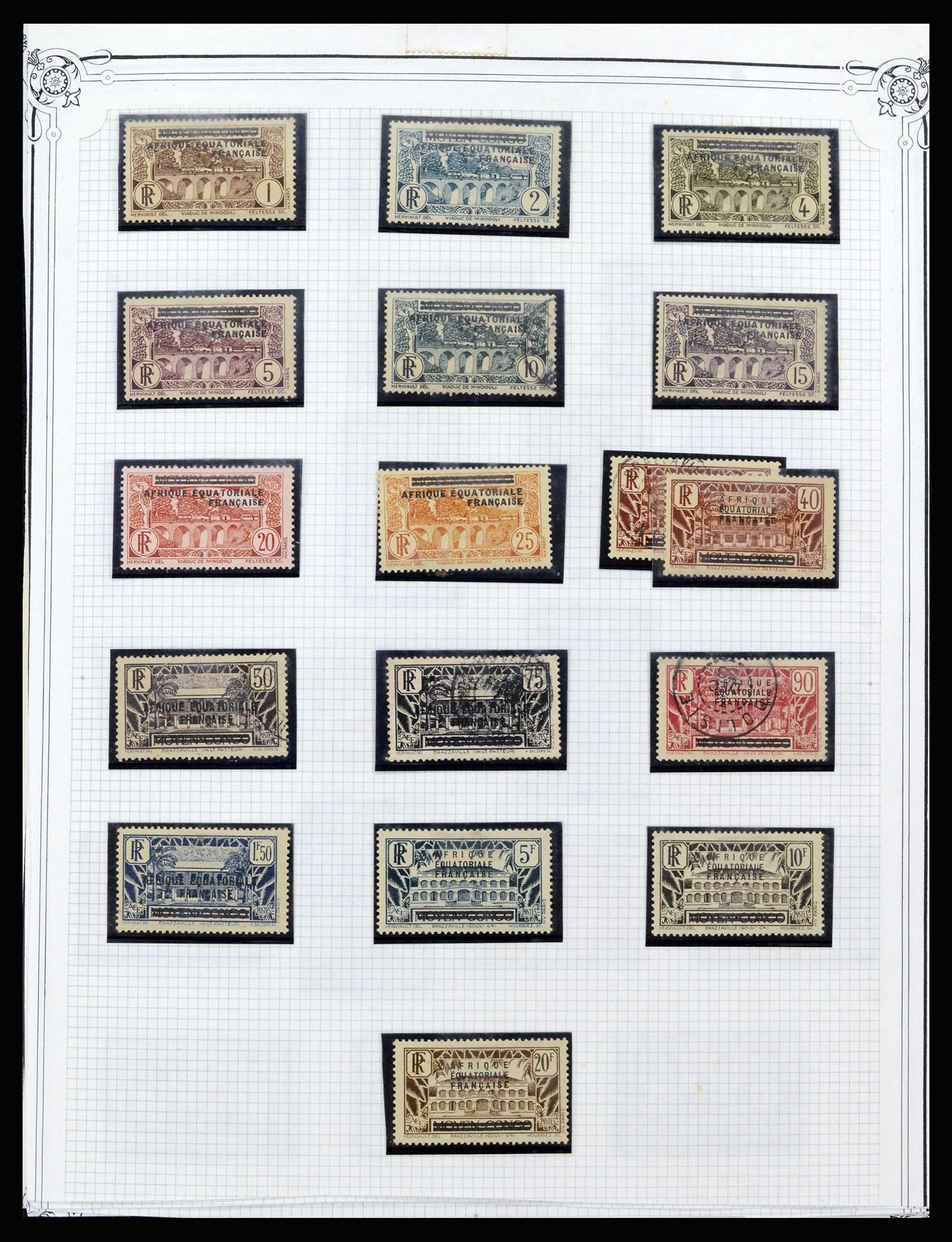 37175 001 - Postzegelverzameling 37175 Franse koloniën 1880-1974.