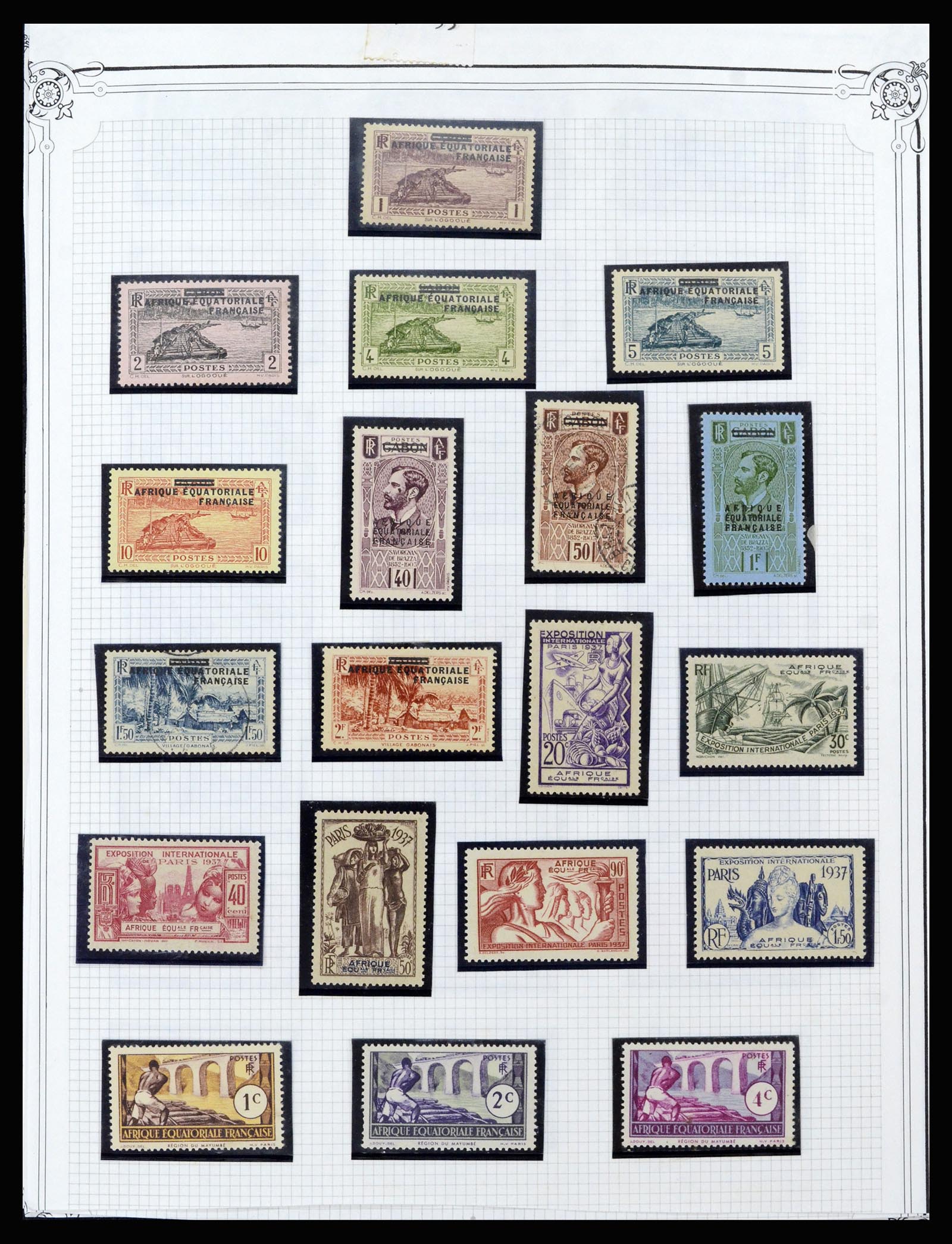 37175 002 - Postzegelverzameling 37175 Franse koloniën 1880-1974.