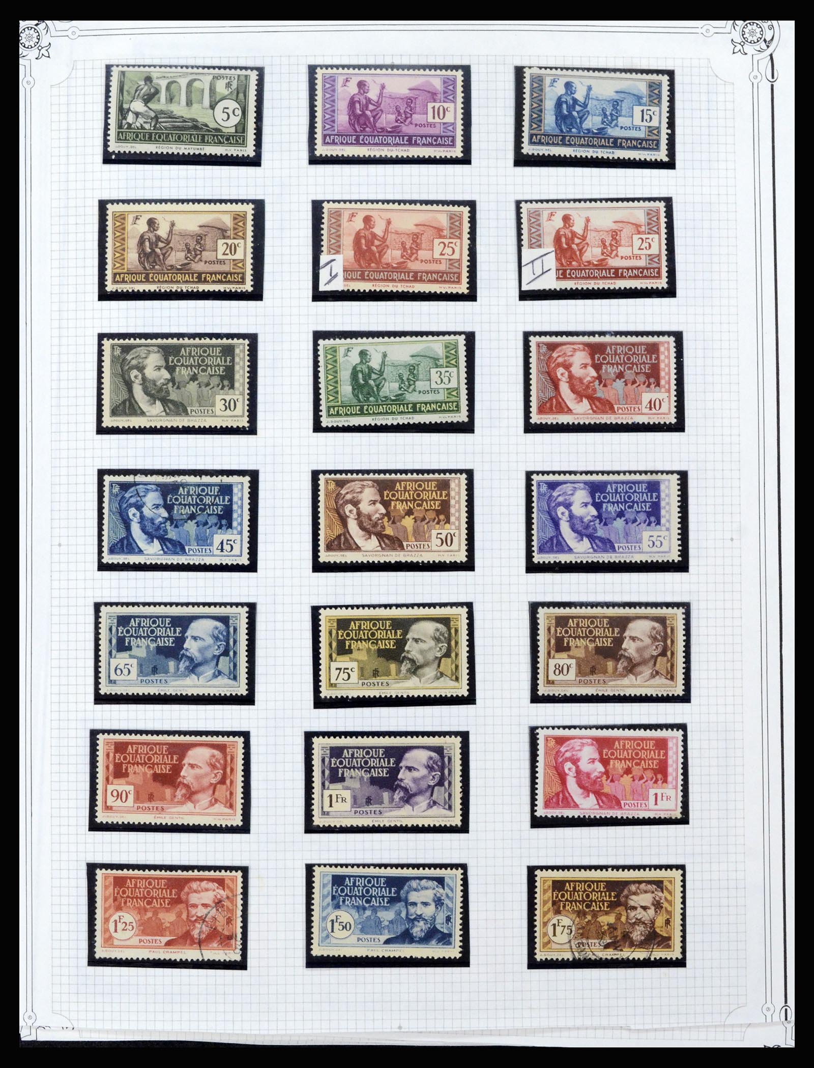 37175 003 - Postzegelverzameling 37175 Franse koloniën 1880-1974.