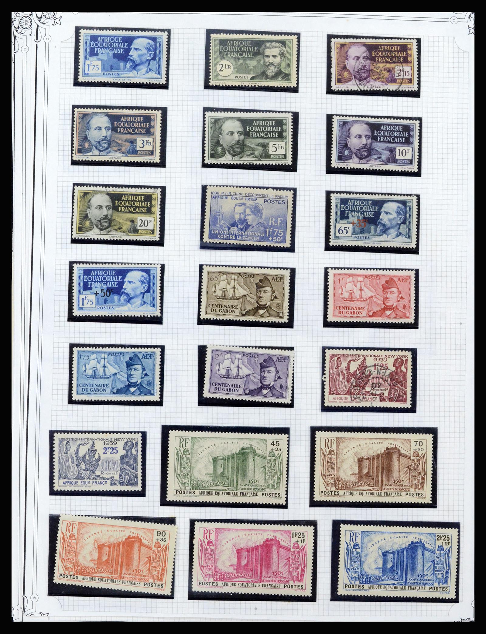 37175 004 - Postzegelverzameling 37175 Franse koloniën 1880-1974.