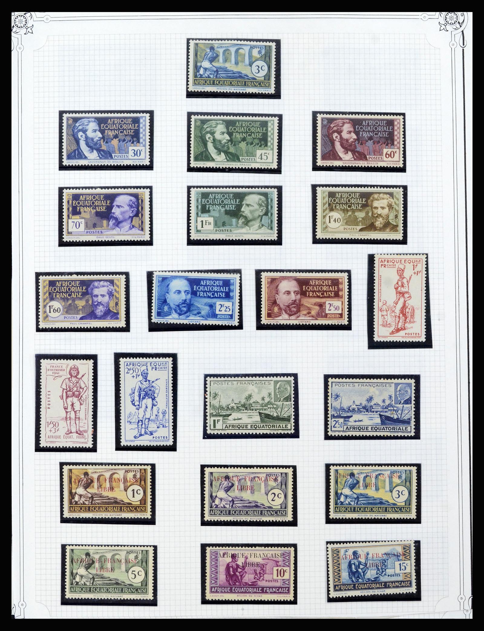 37175 005 - Postzegelverzameling 37175 Franse koloniën 1880-1974.