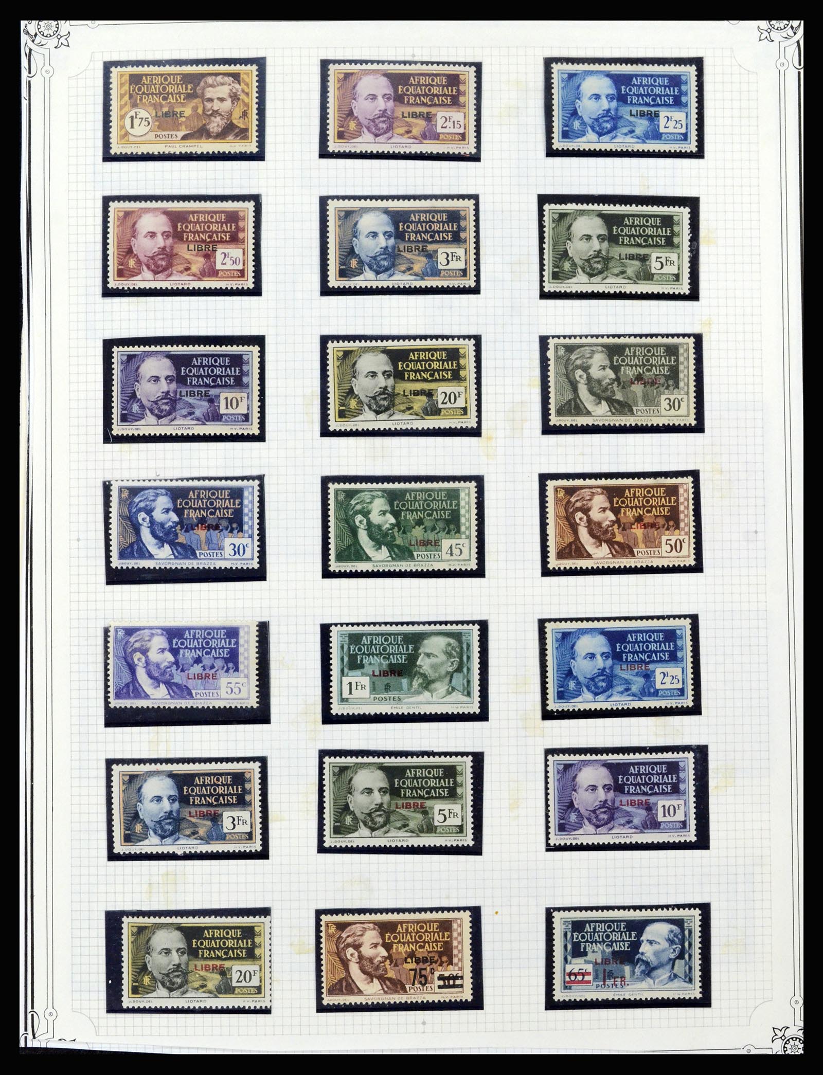 37175 008 - Postzegelverzameling 37175 Franse koloniën 1880-1974.