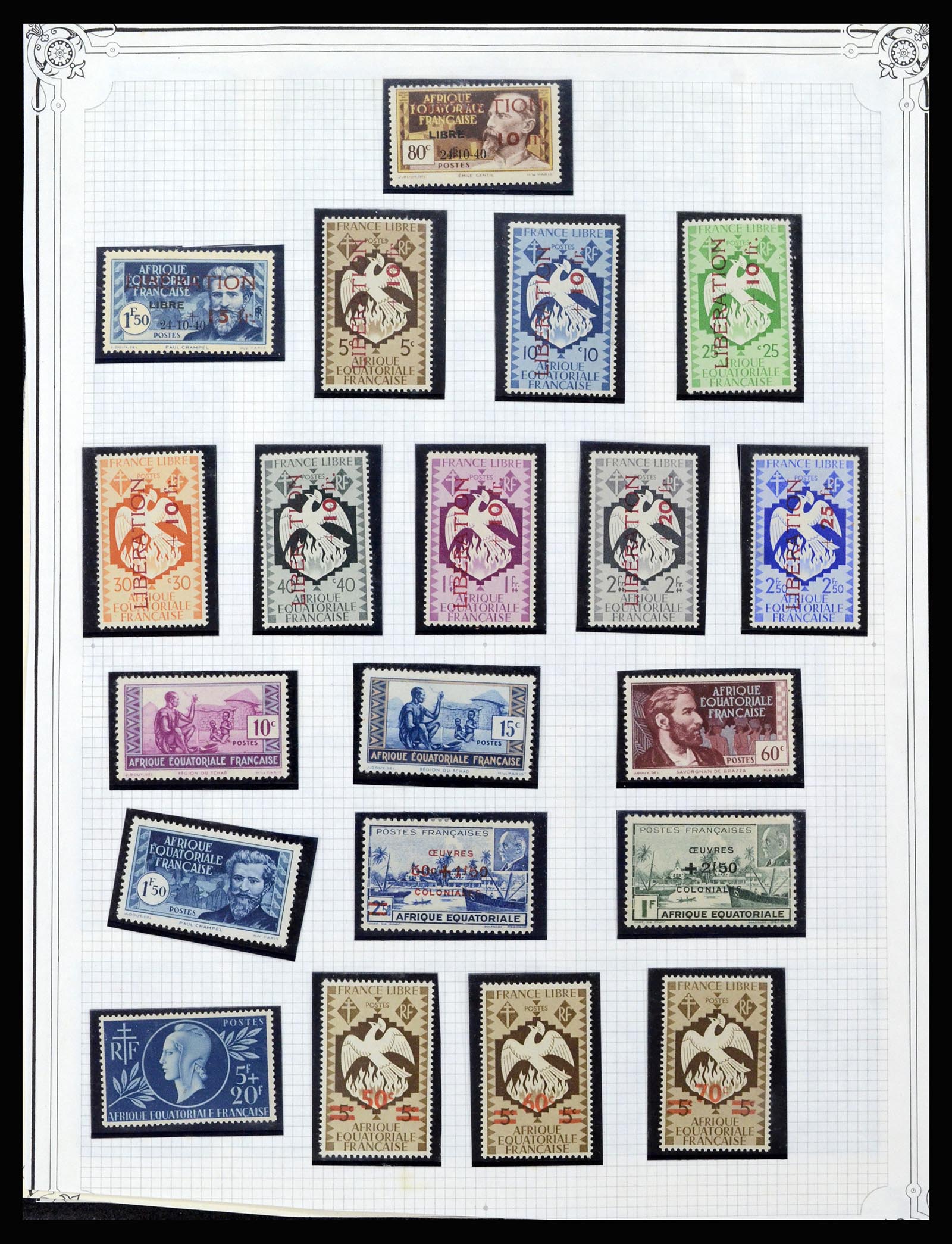 37175 011 - Postzegelverzameling 37175 Franse koloniën 1880-1974.