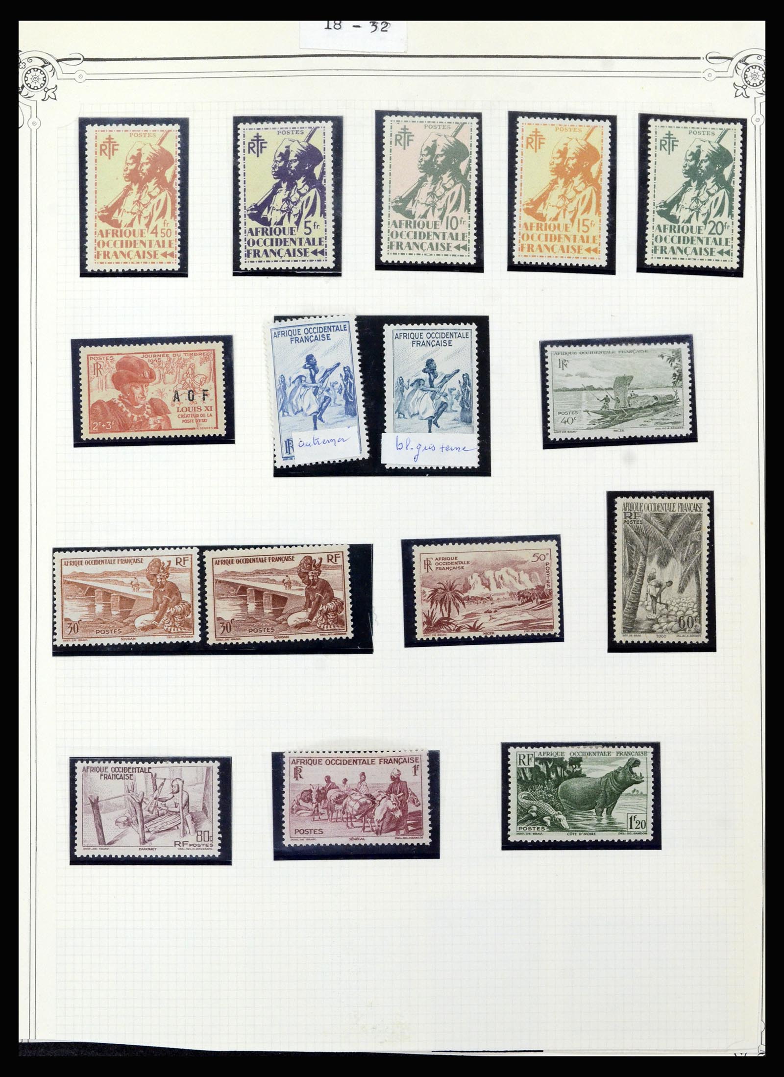 37175 020 - Postzegelverzameling 37175 Franse koloniën 1880-1974.