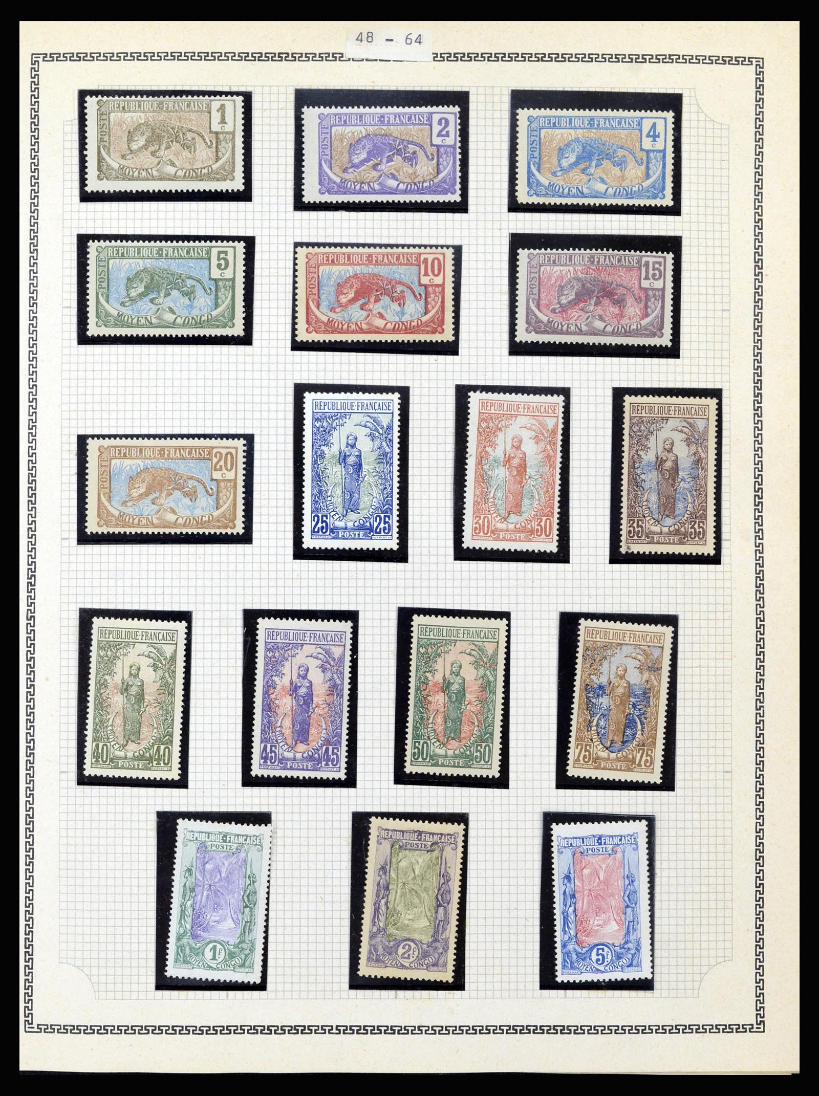 37175 029 - Postzegelverzameling 37175 Franse koloniën 1880-1974.