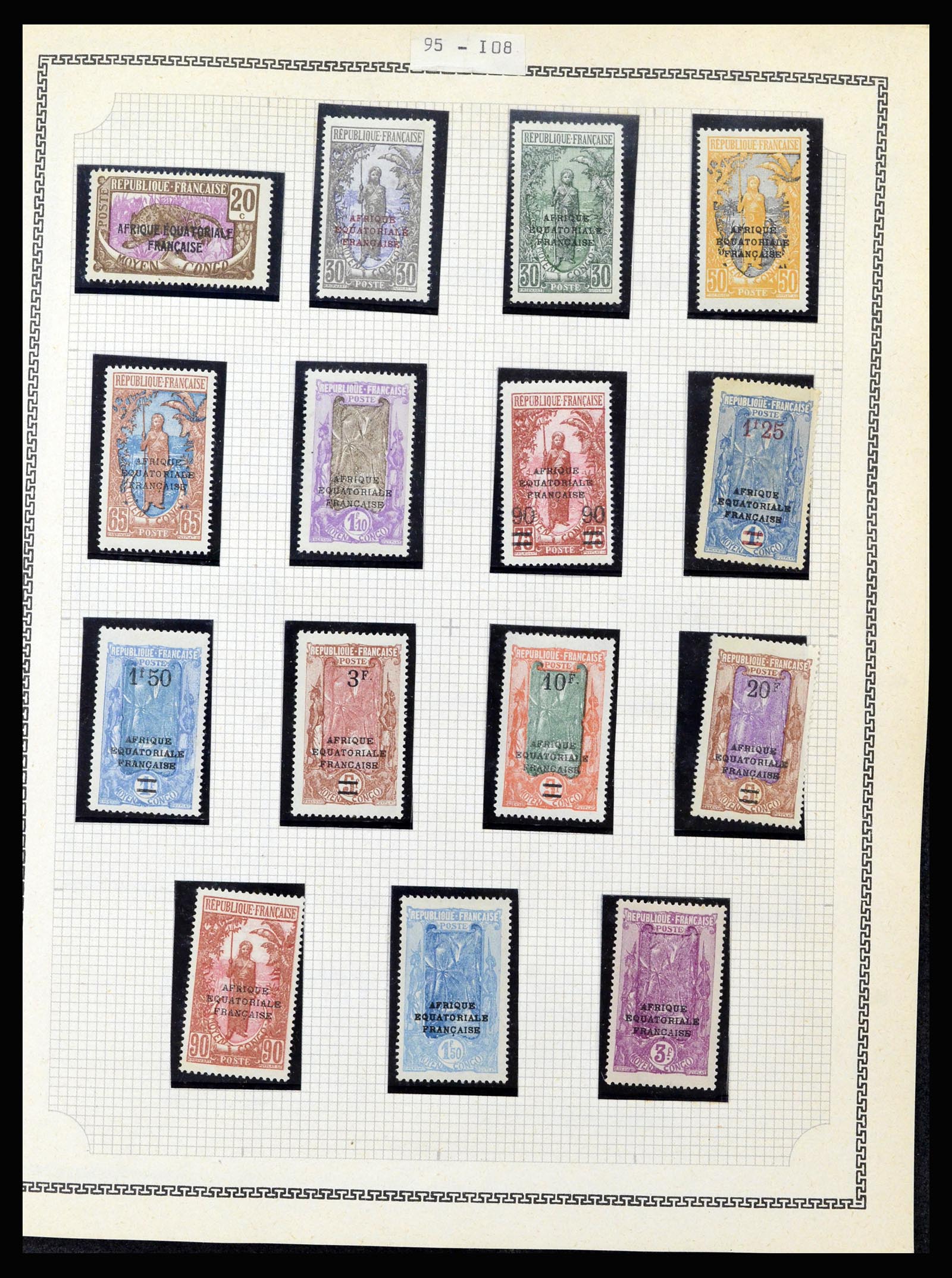 37175 032 - Postzegelverzameling 37175 Franse koloniën 1880-1974.