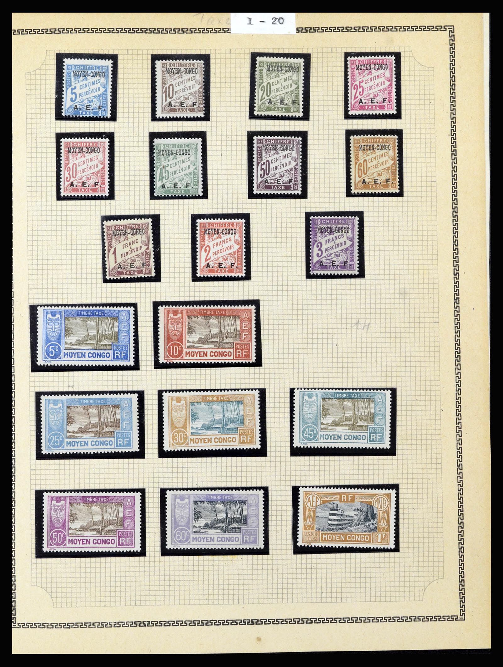 37175 035 - Postzegelverzameling 37175 Franse koloniën 1880-1974.