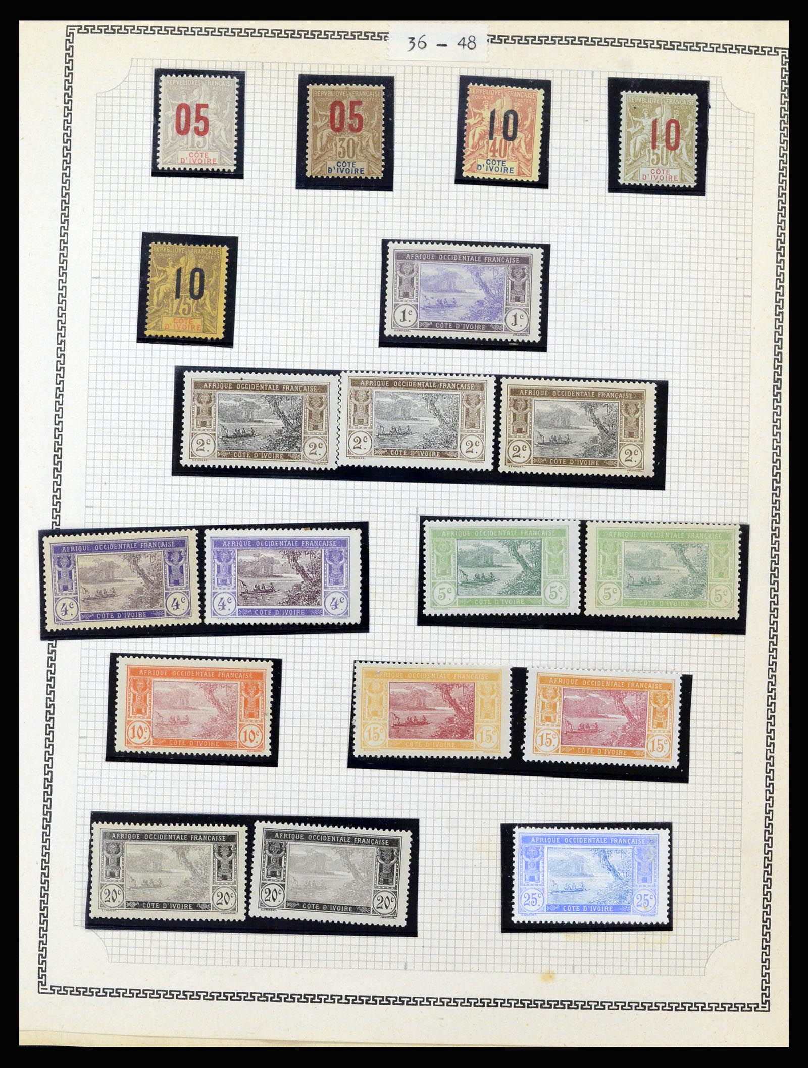 37175 046 - Postzegelverzameling 37175 Franse koloniën 1880-1974.