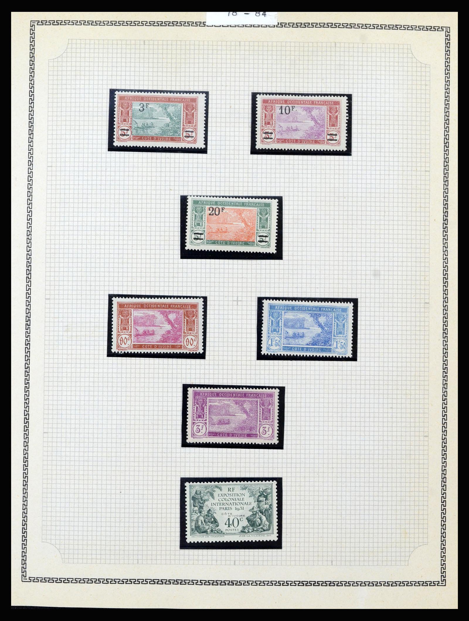 37175 049 - Postzegelverzameling 37175 Franse koloniën 1880-1974.