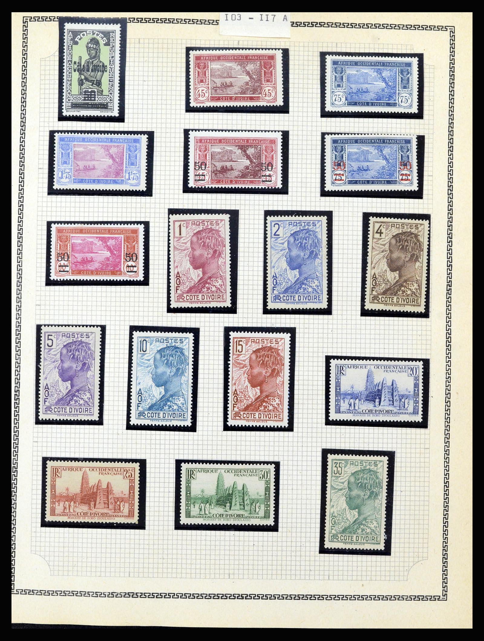 37175 051 - Postzegelverzameling 37175 Franse koloniën 1880-1974.