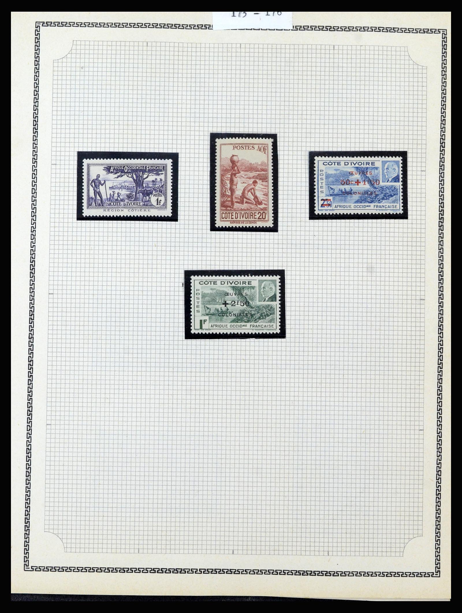 37175 057 - Postzegelverzameling 37175 Franse koloniën 1880-1974.