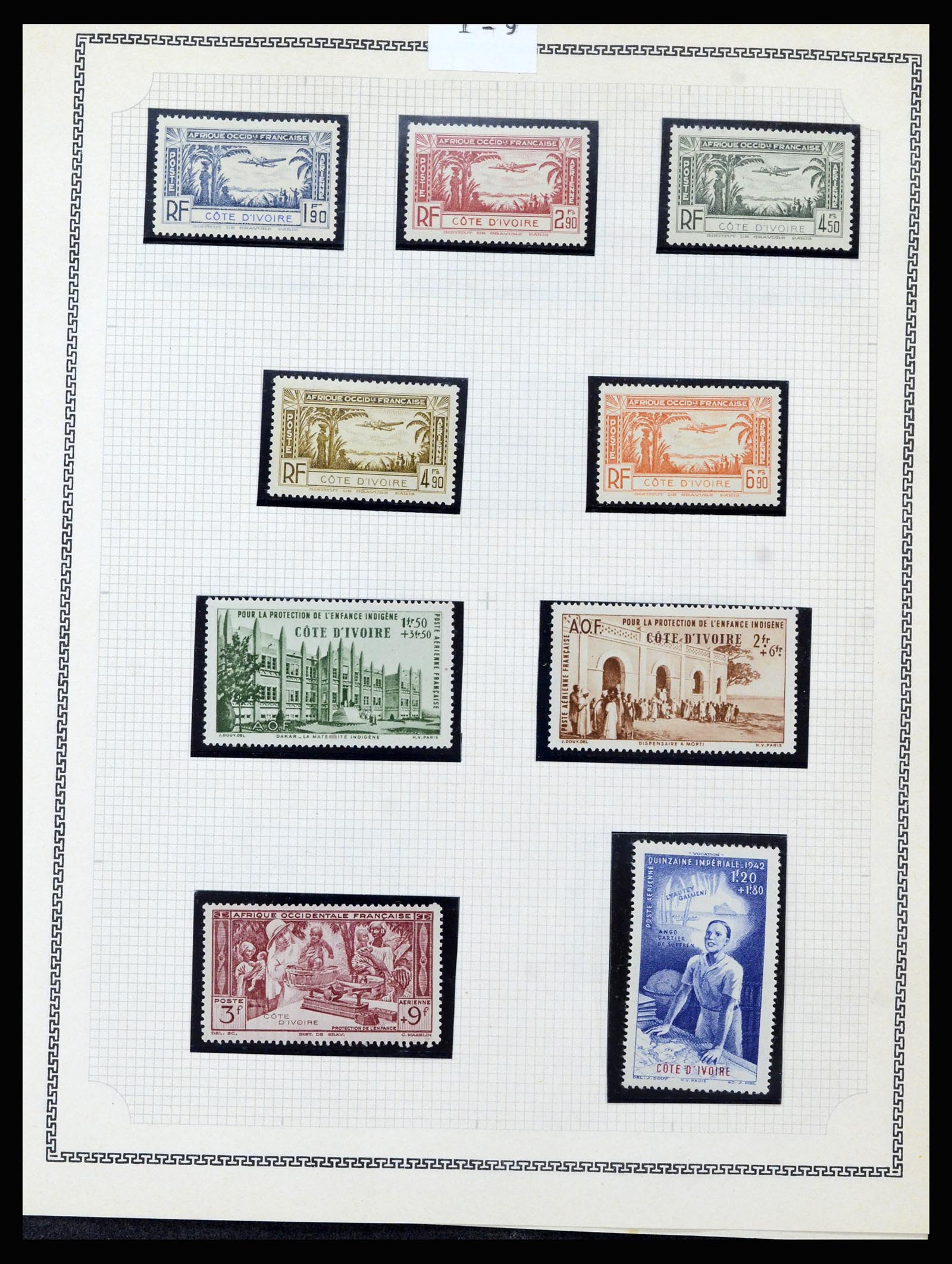 37175 058 - Postzegelverzameling 37175 Franse koloniën 1880-1974.