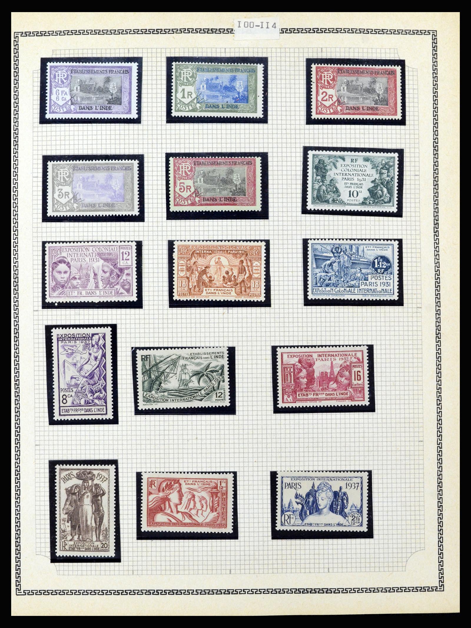 37175 082 - Postzegelverzameling 37175 Franse koloniën 1880-1974.