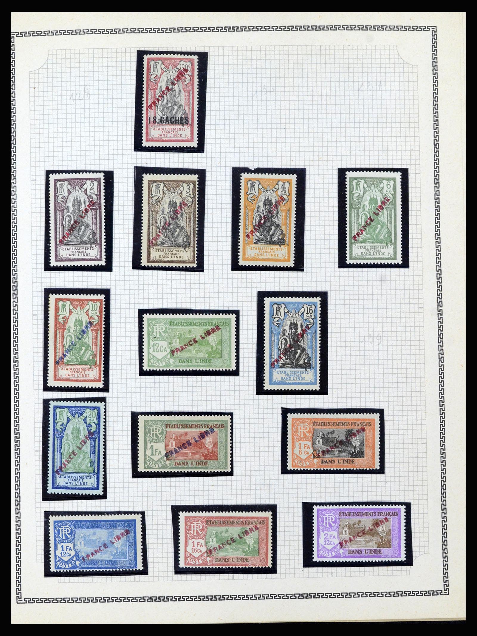 37175 084 - Postzegelverzameling 37175 Franse koloniën 1880-1974.