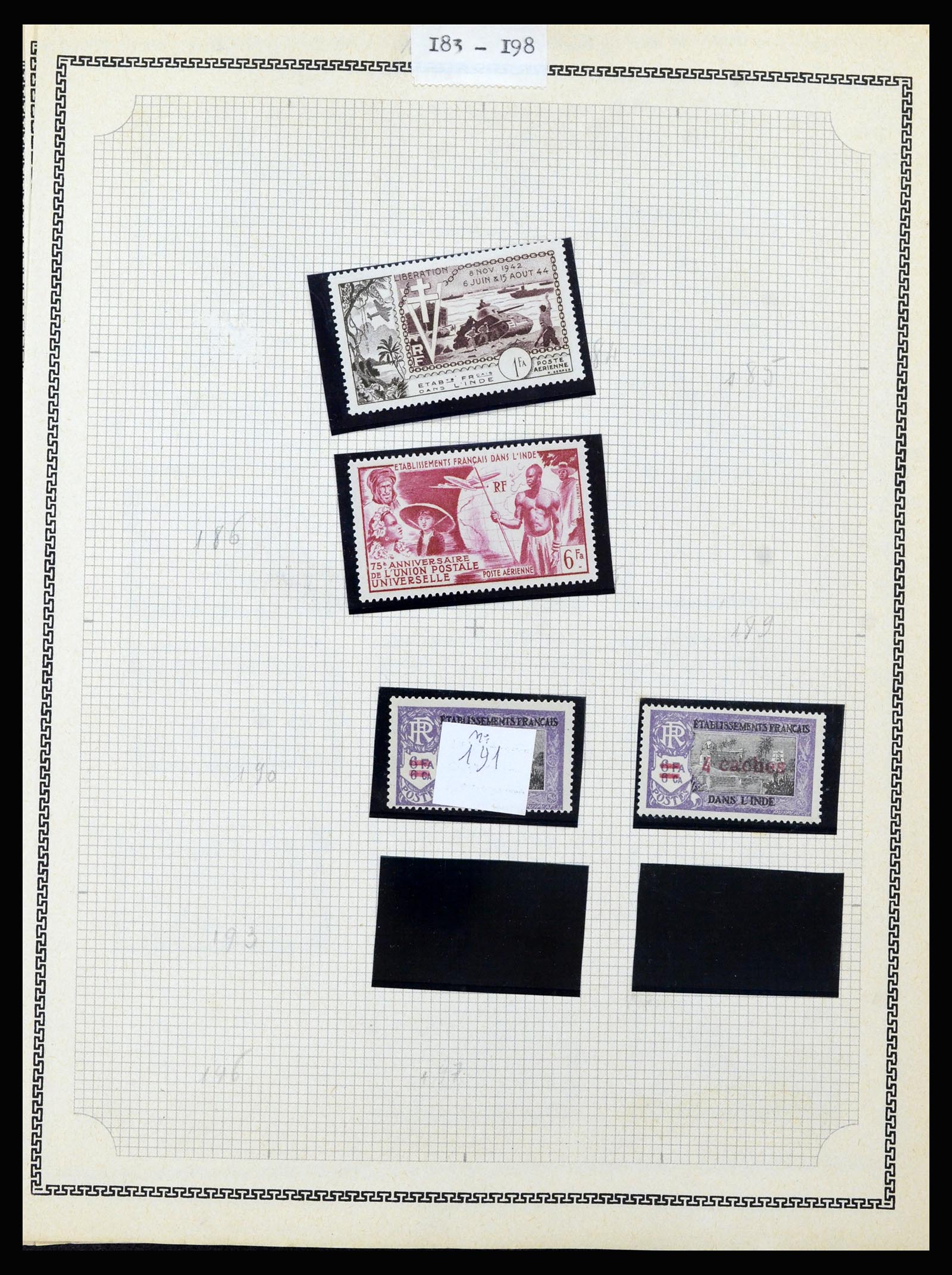 37175 088 - Postzegelverzameling 37175 Franse koloniën 1880-1974.