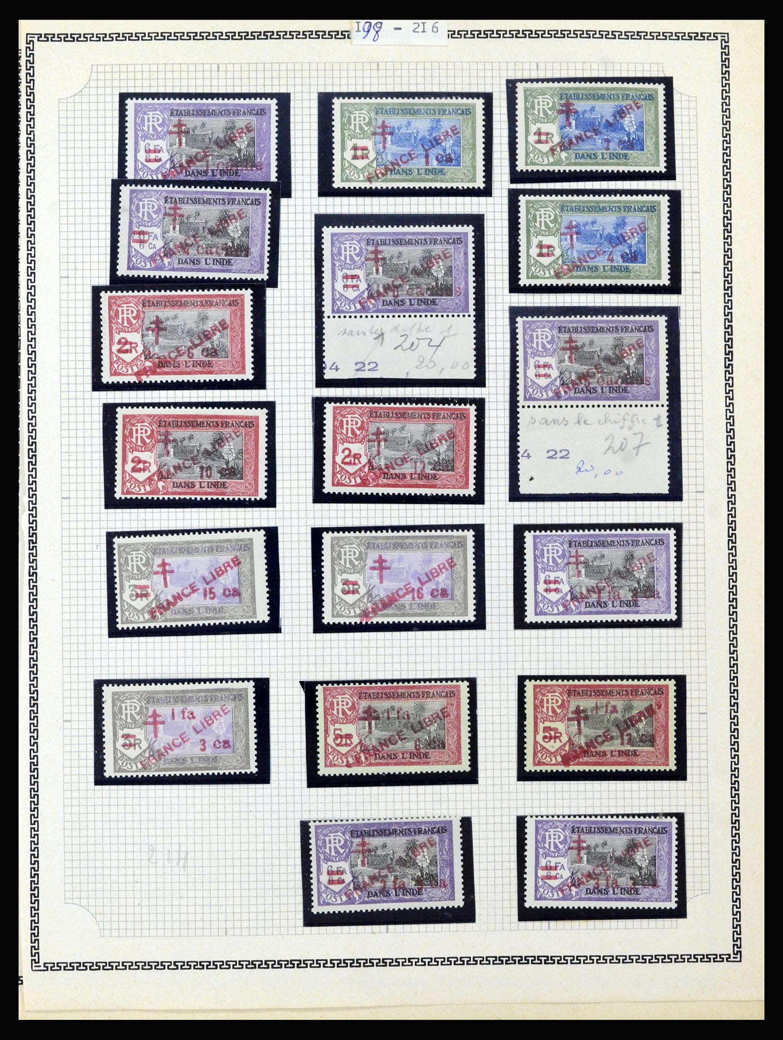 37175 089 - Postzegelverzameling 37175 Franse koloniën 1880-1974.