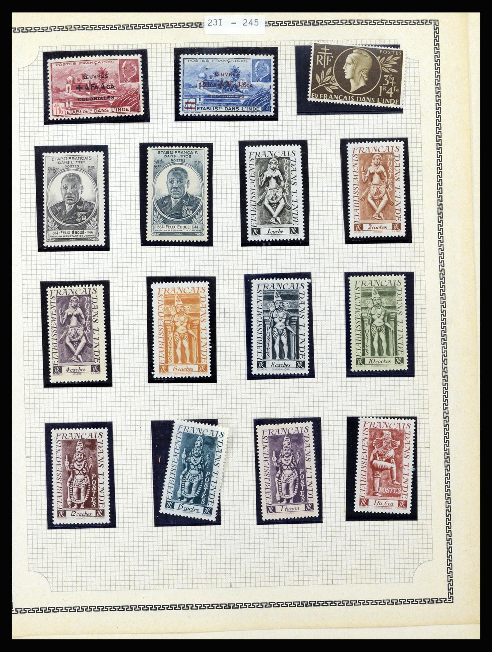 37175 091 - Postzegelverzameling 37175 Franse koloniën 1880-1974.