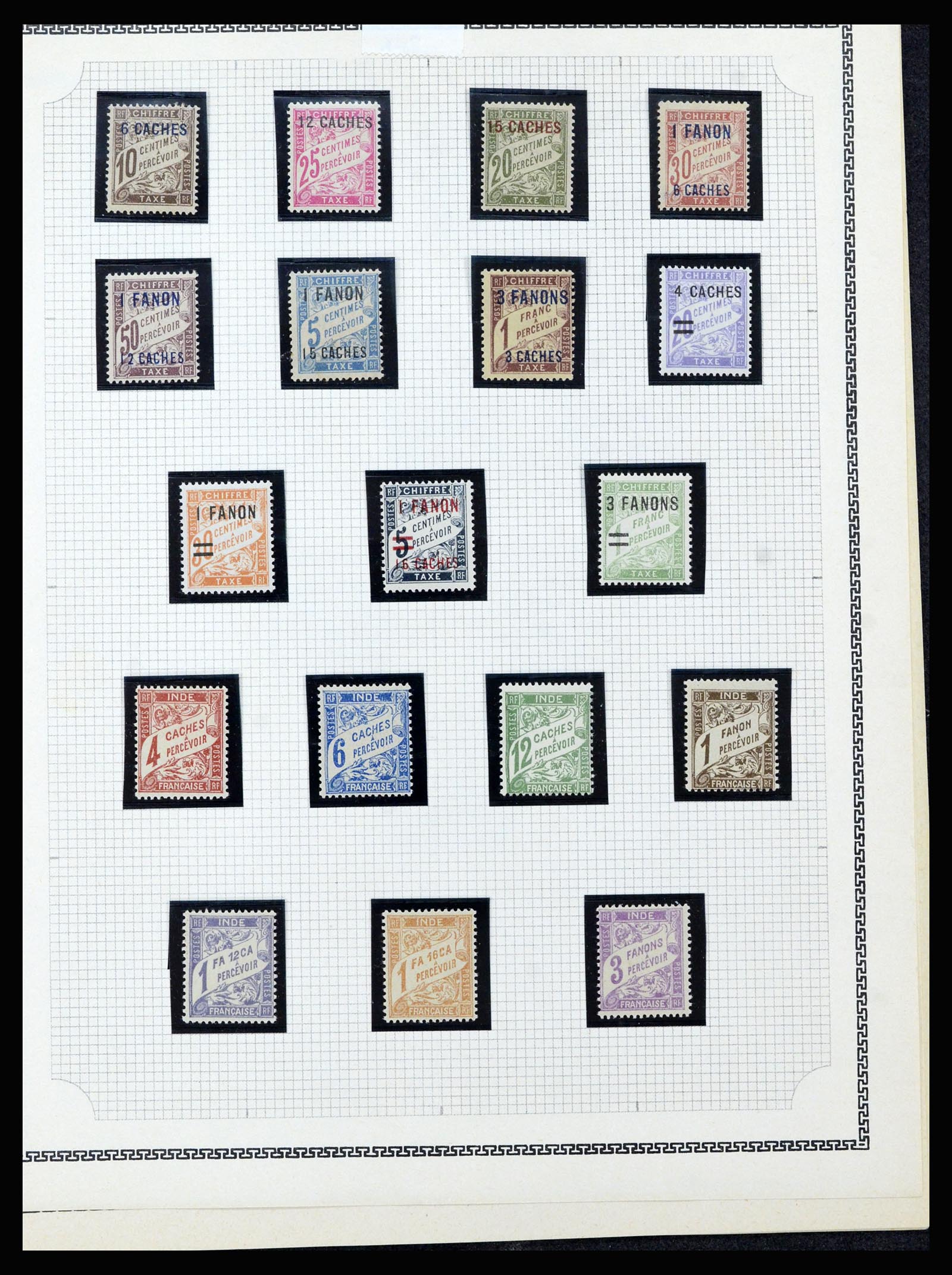 37175 093 - Postzegelverzameling 37175 Franse koloniën 1880-1974.