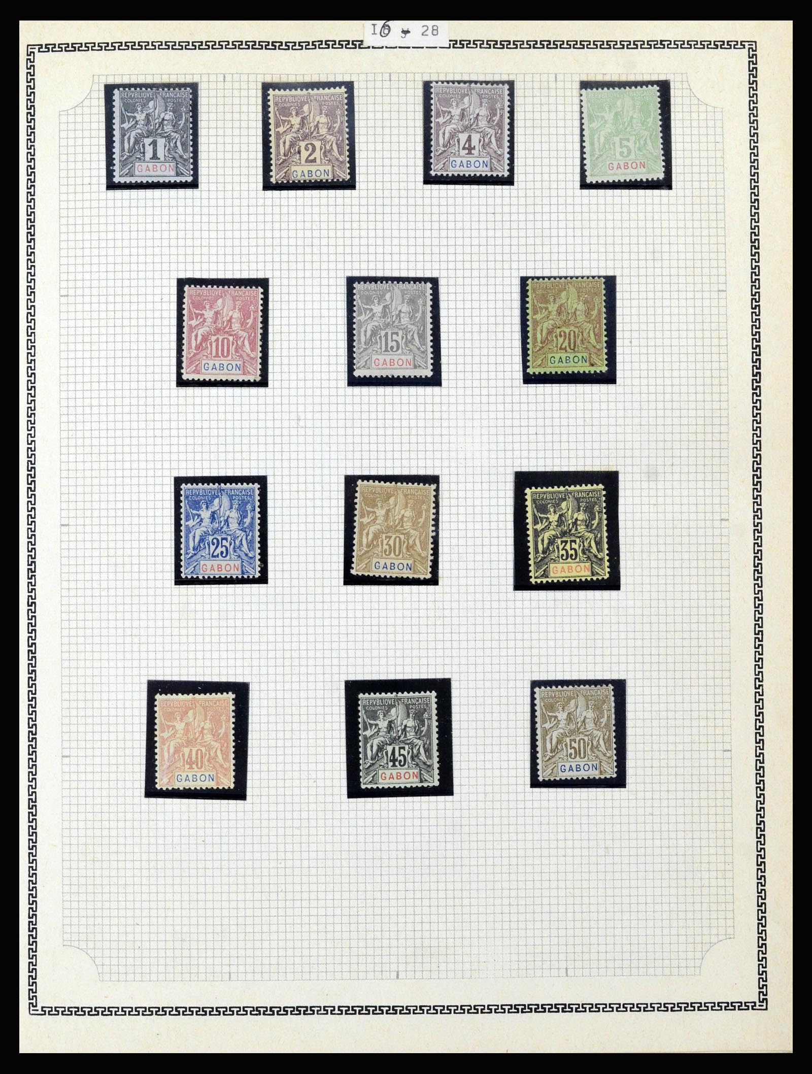 37175 097 - Postzegelverzameling 37175 Franse koloniën 1880-1974.