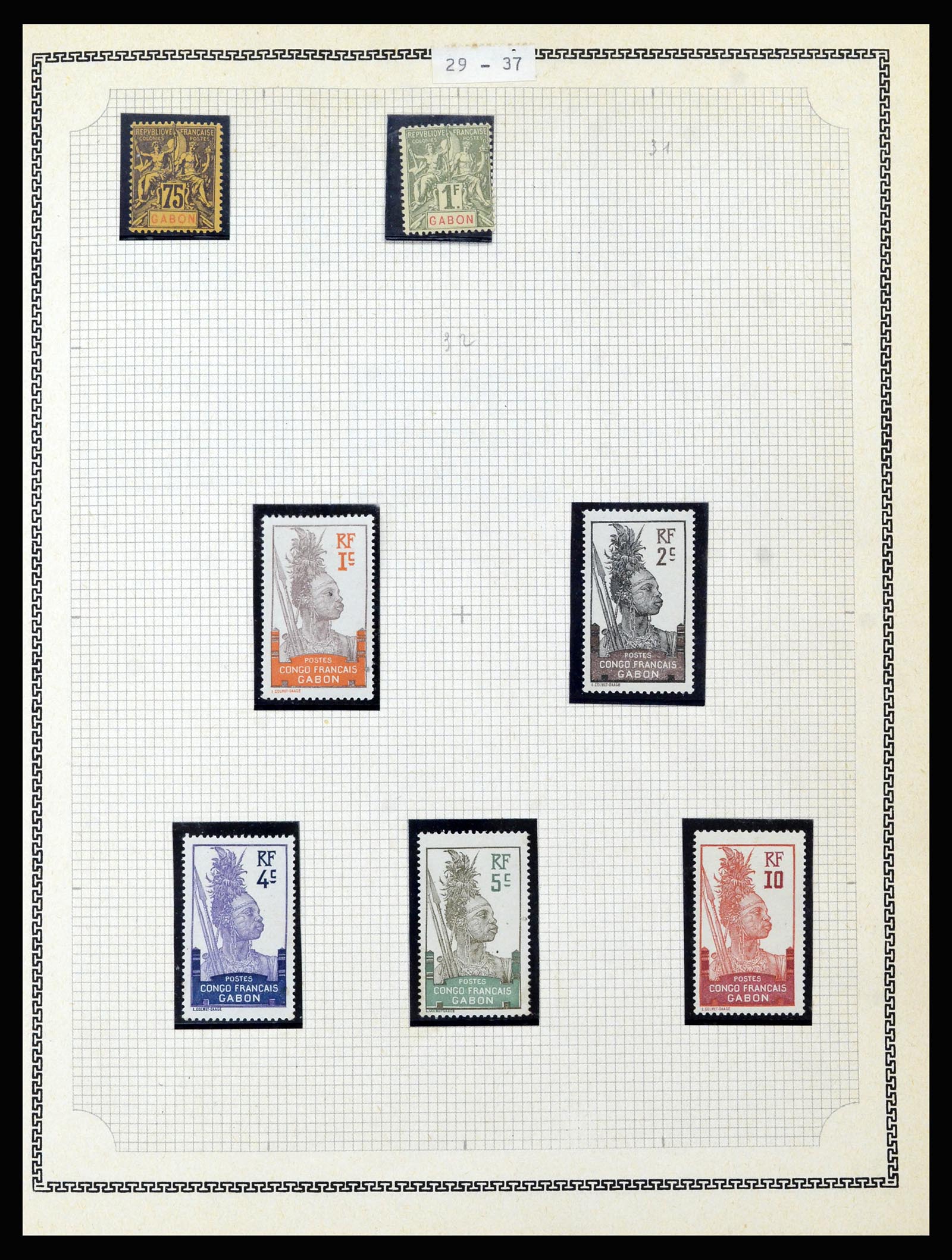 37175 098 - Postzegelverzameling 37175 Franse koloniën 1880-1974.