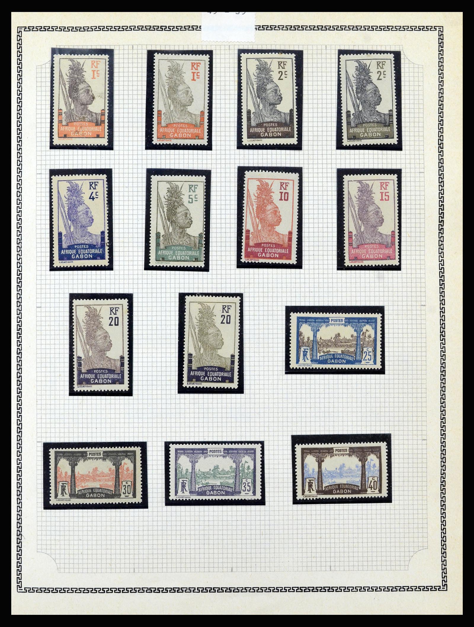 37175 100 - Postzegelverzameling 37175 Franse koloniën 1880-1974.
