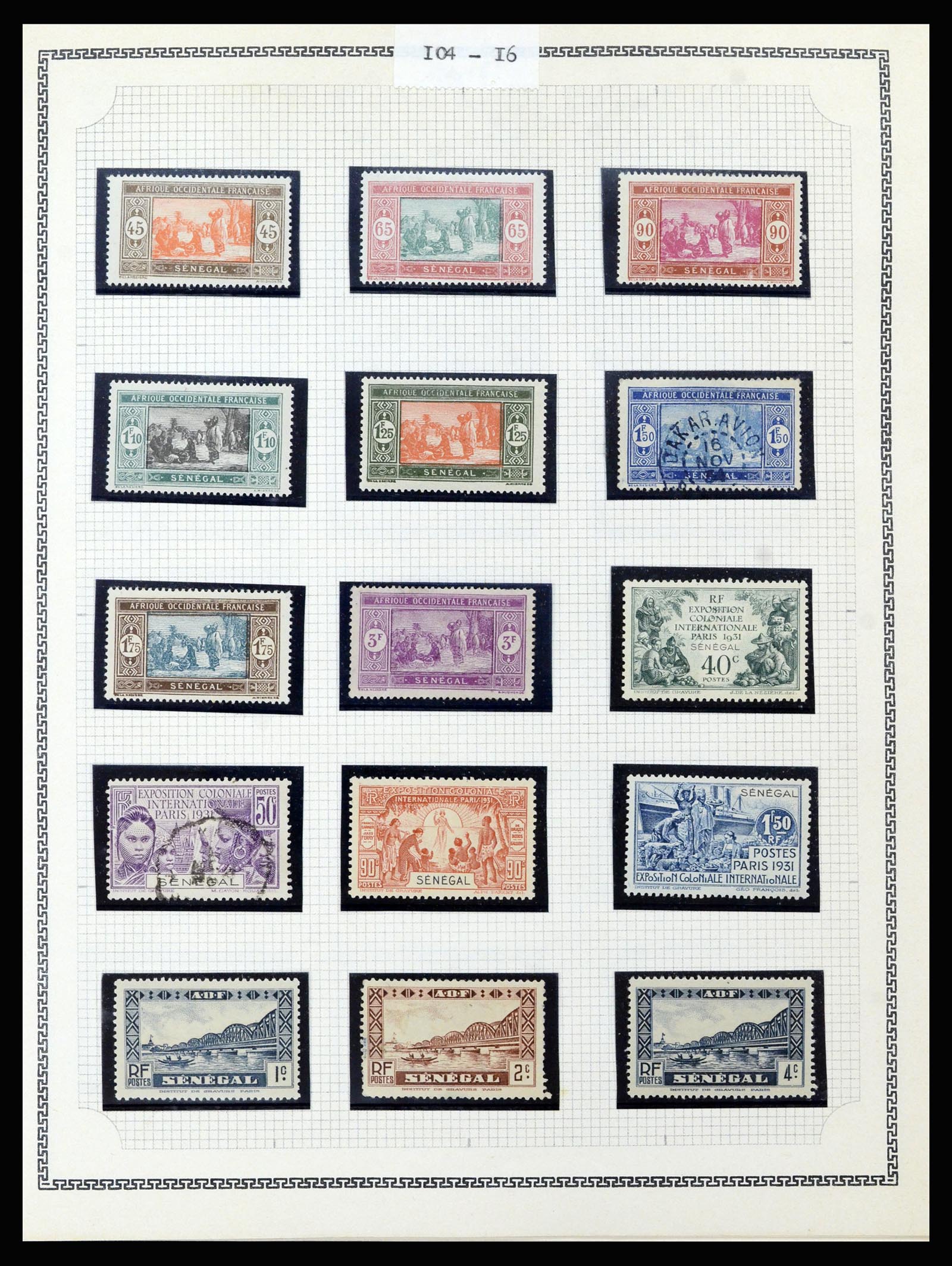 37175 421 - Postzegelverzameling 37175 Franse koloniën 1880-1974.