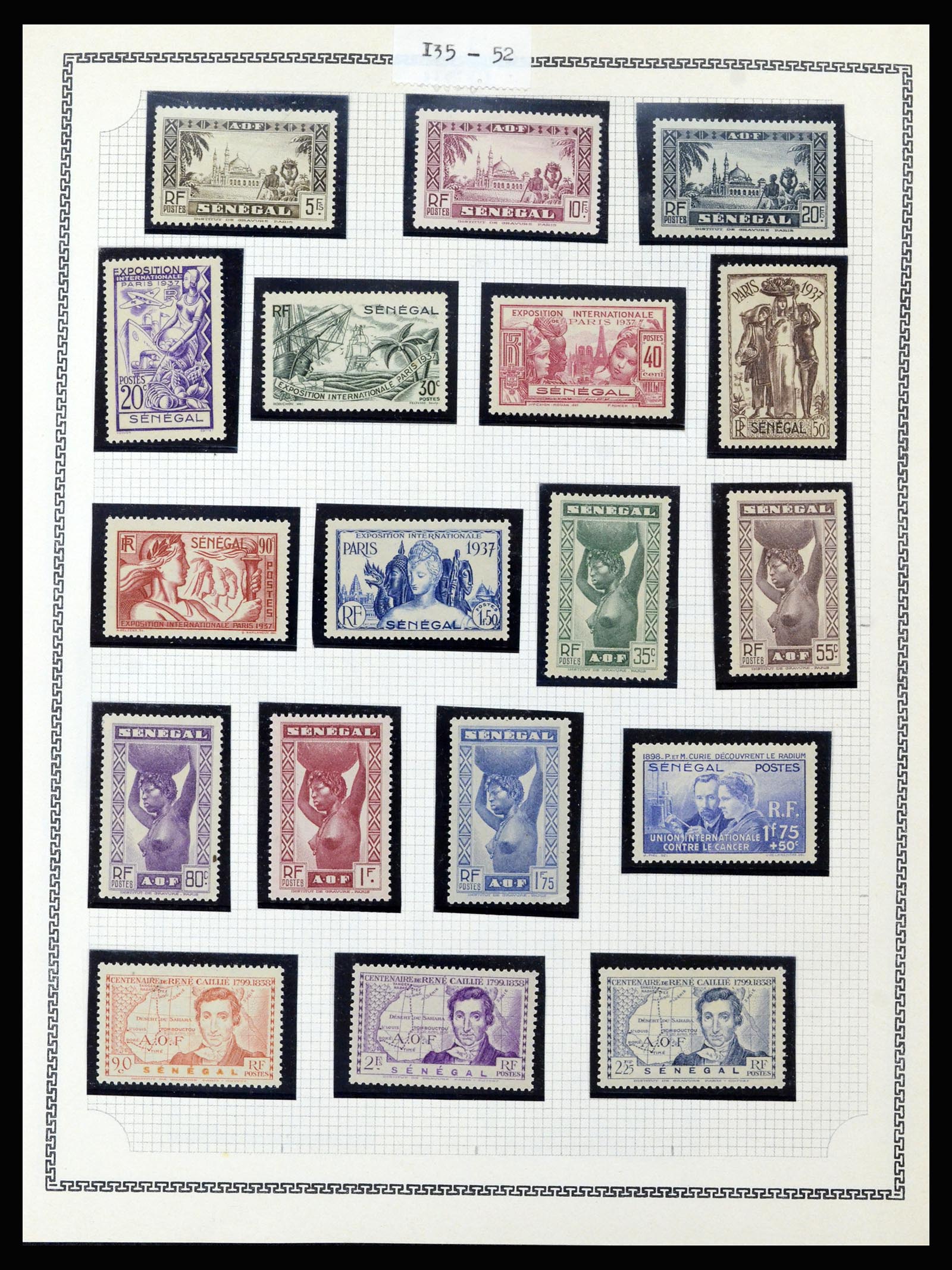 37175 423 - Postzegelverzameling 37175 Franse koloniën 1880-1974.
