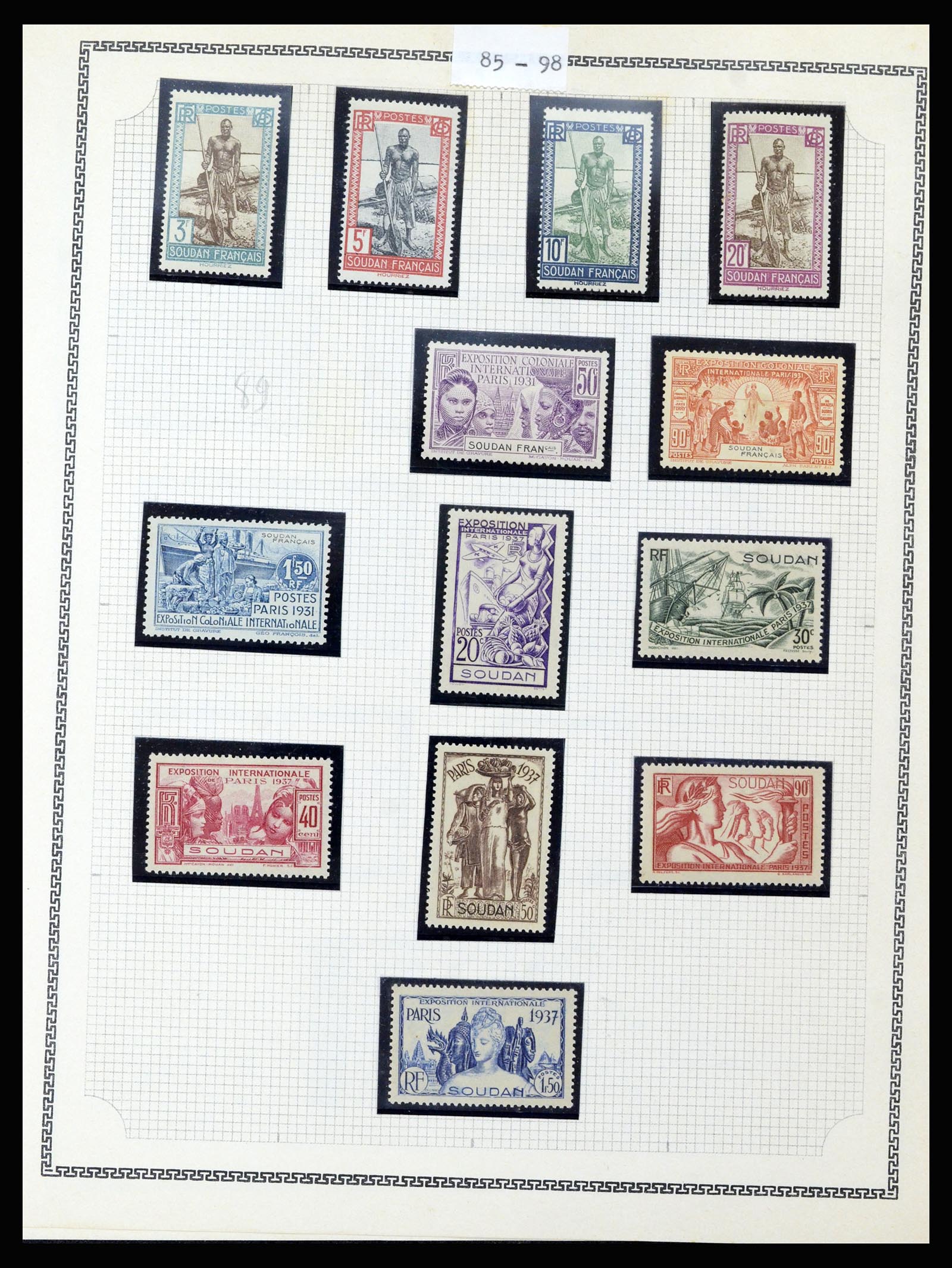 37175 439 - Postzegelverzameling 37175 Franse koloniën 1880-1974.