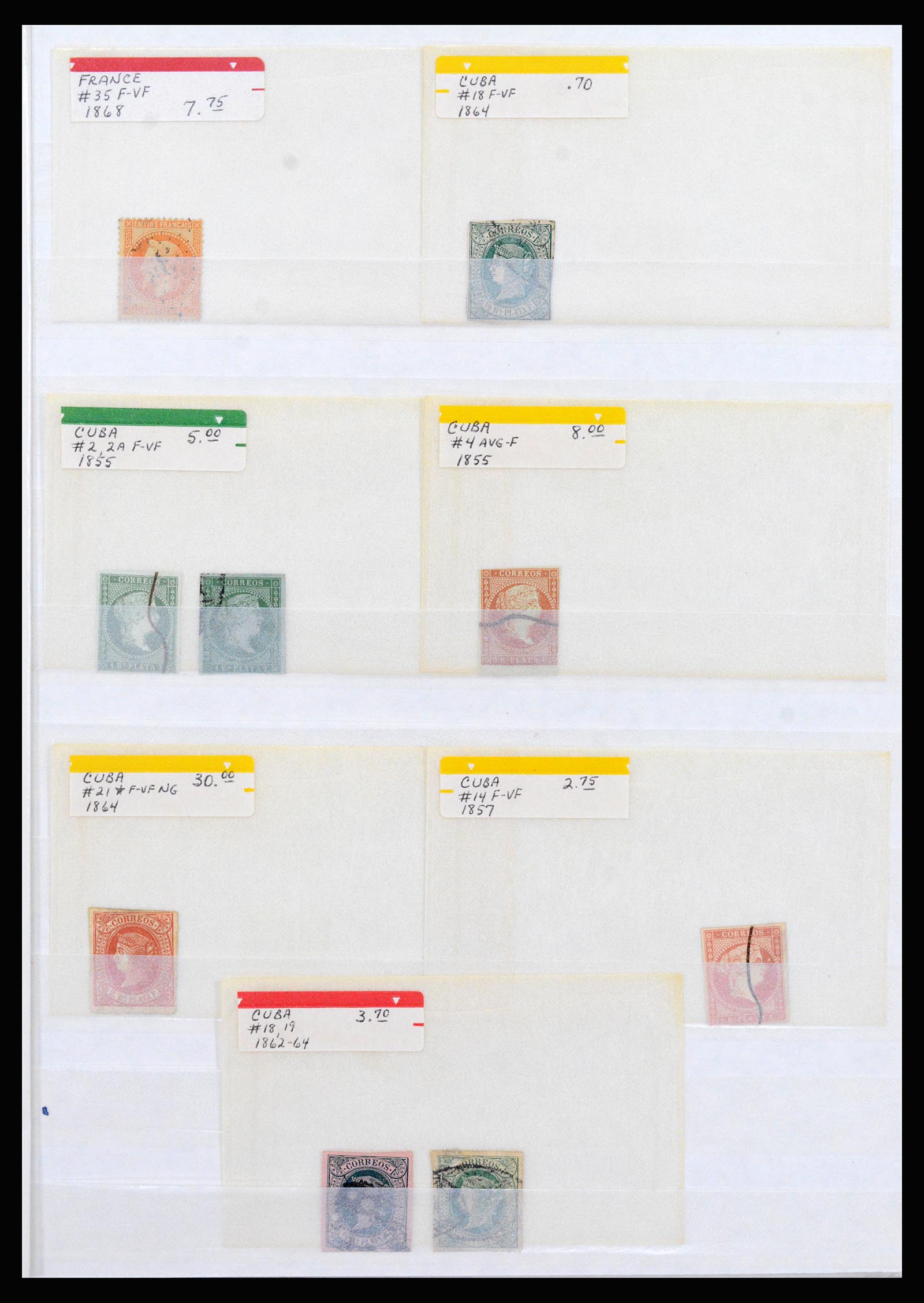 37176 001 - Postzegelverzameling 37176 Wereld 1855-1960.