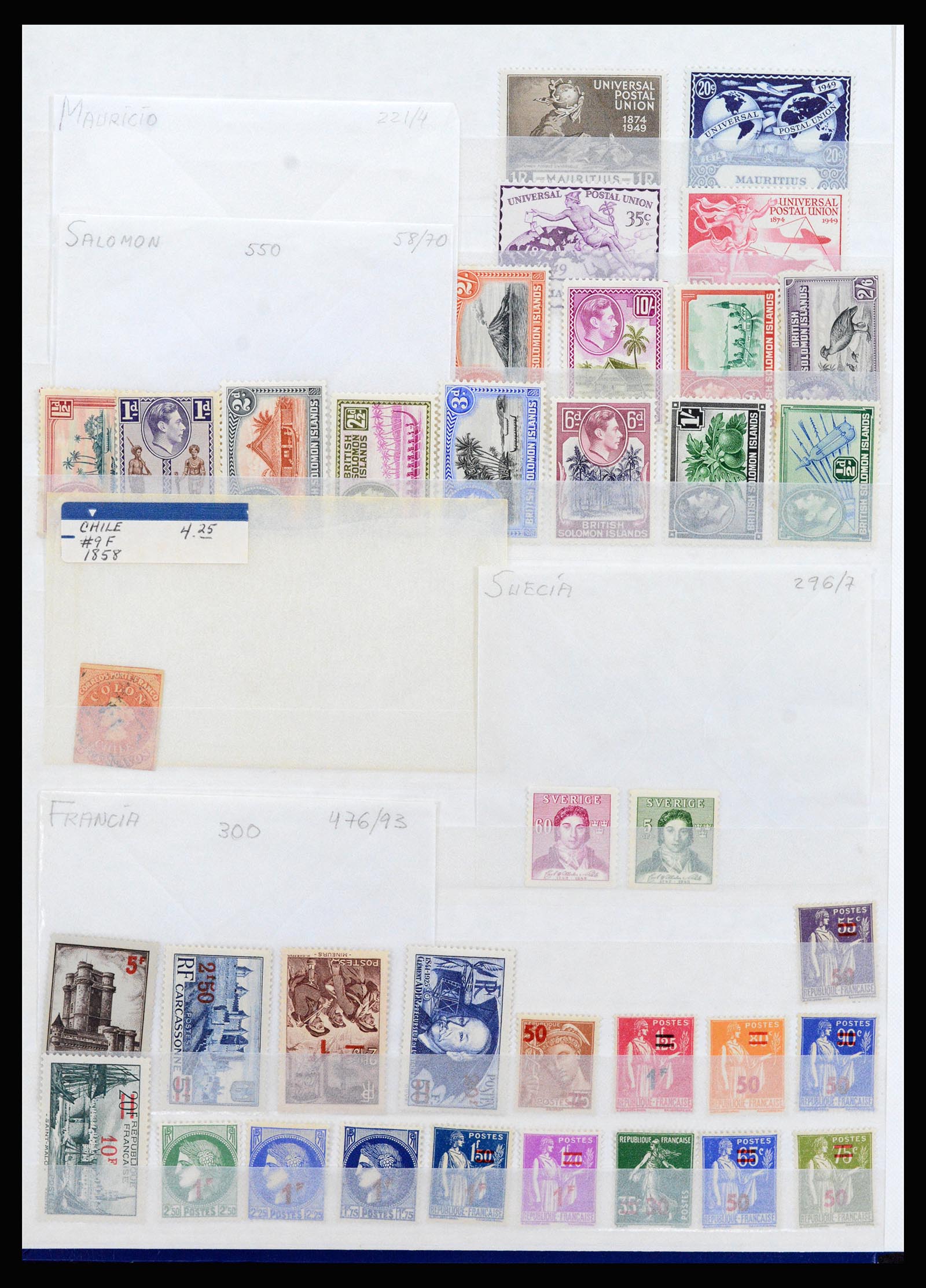 37176 008 - Postzegelverzameling 37176 Wereld 1855-1960.