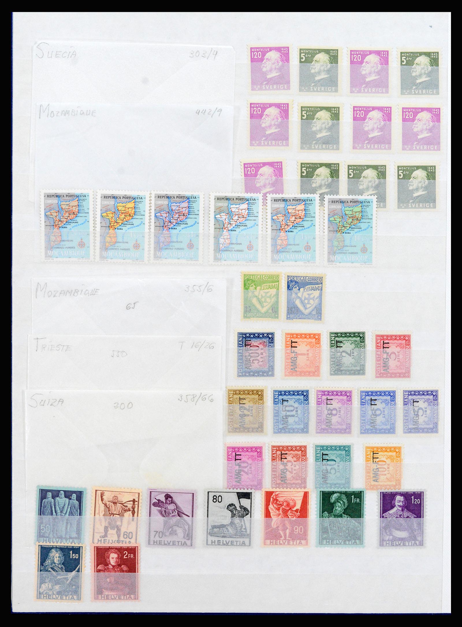 37176 016 - Postzegelverzameling 37176 Wereld 1855-1960.