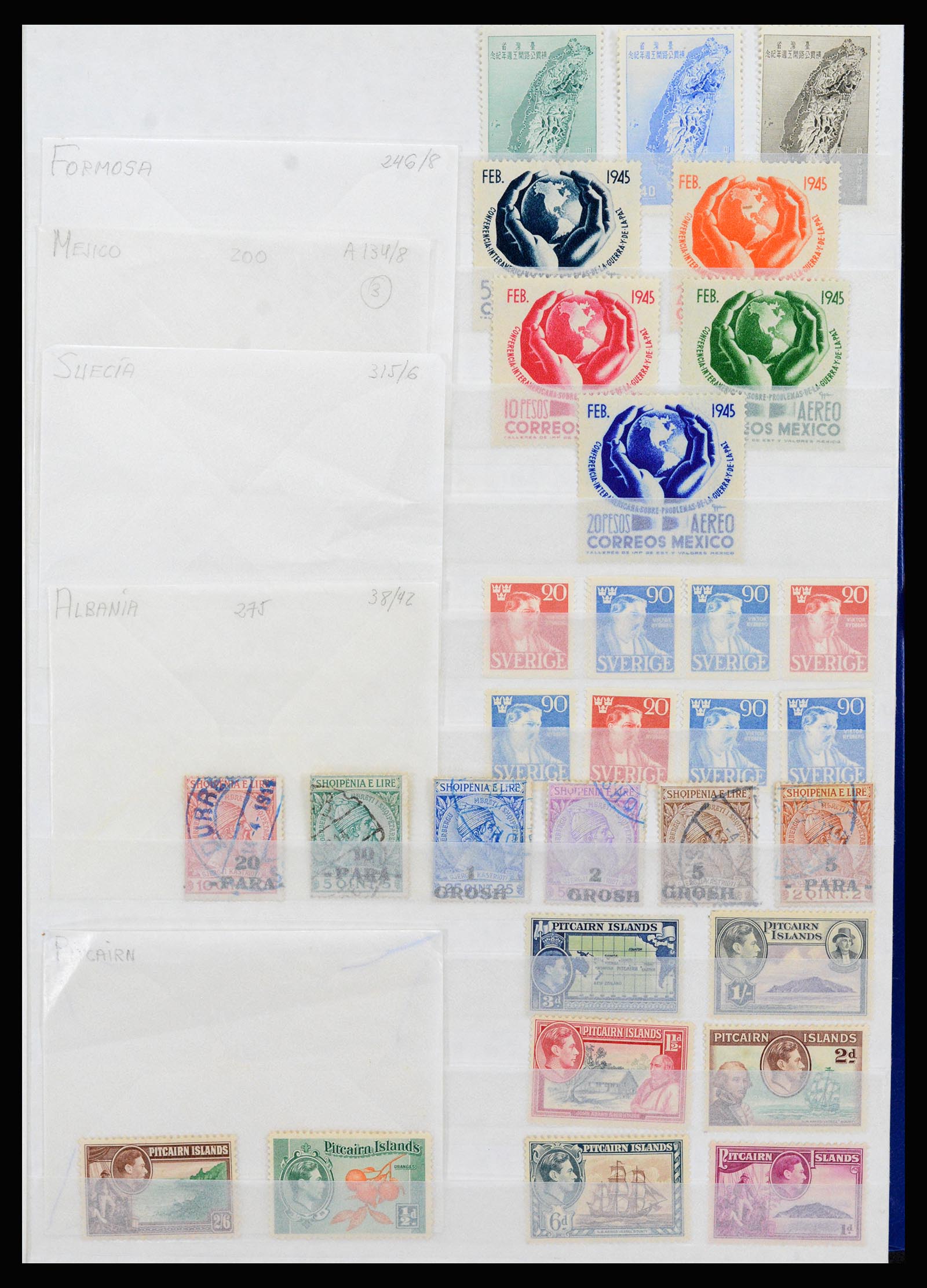 37176 017 - Postzegelverzameling 37176 Wereld 1855-1960.