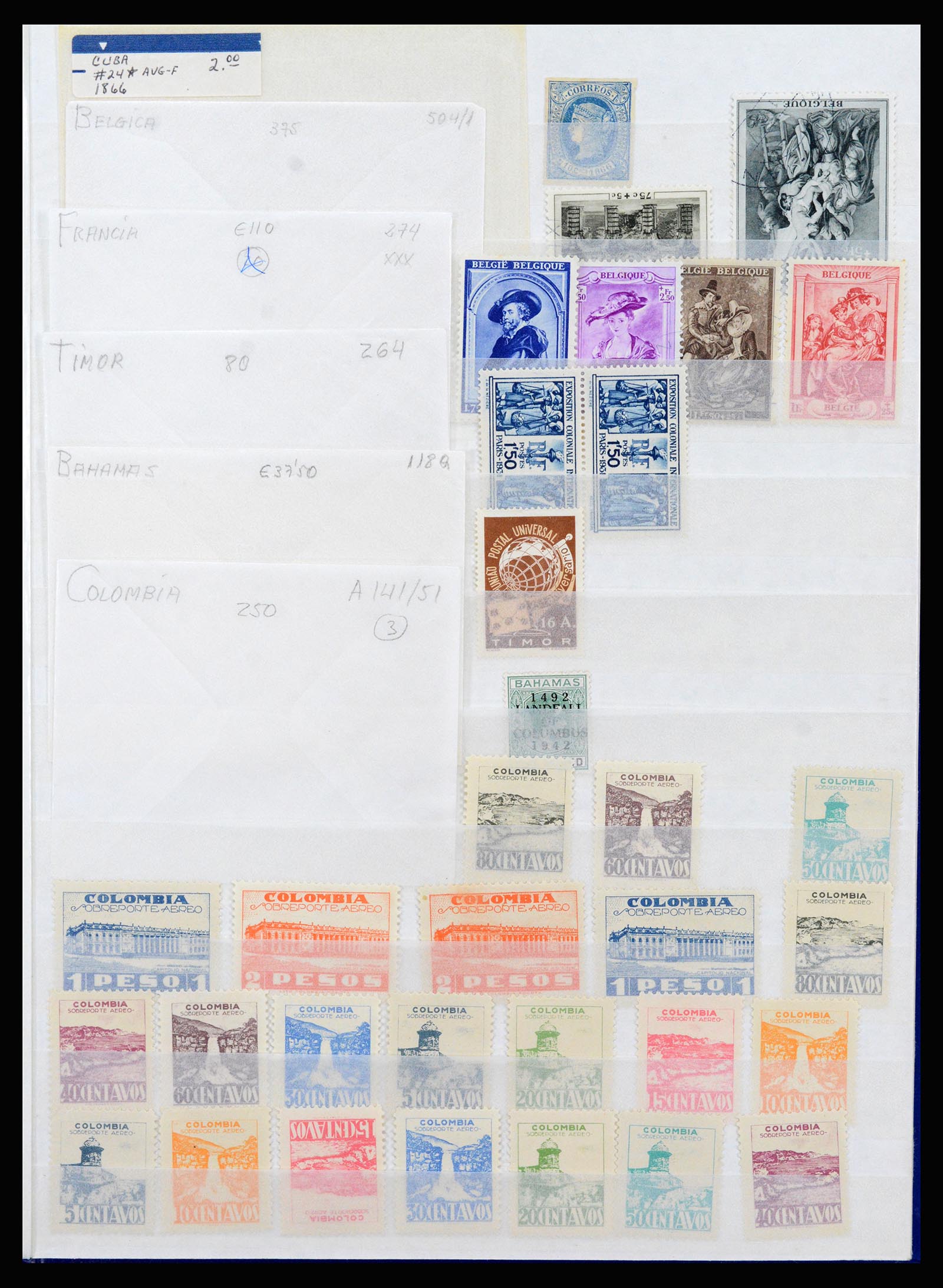 37176 023 - Postzegelverzameling 37176 Wereld 1855-1960.