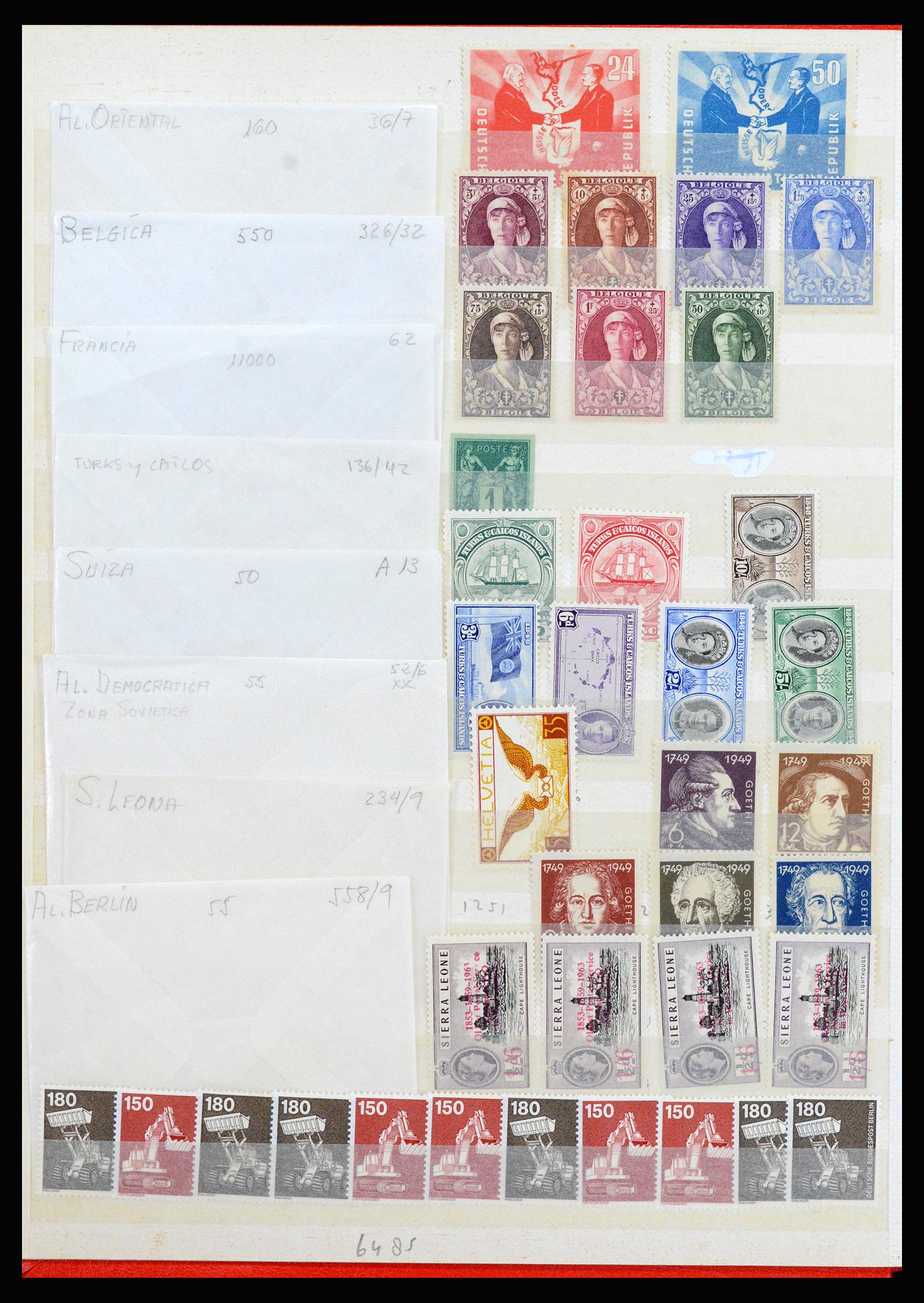 37176 034 - Postzegelverzameling 37176 Wereld 1855-1960.