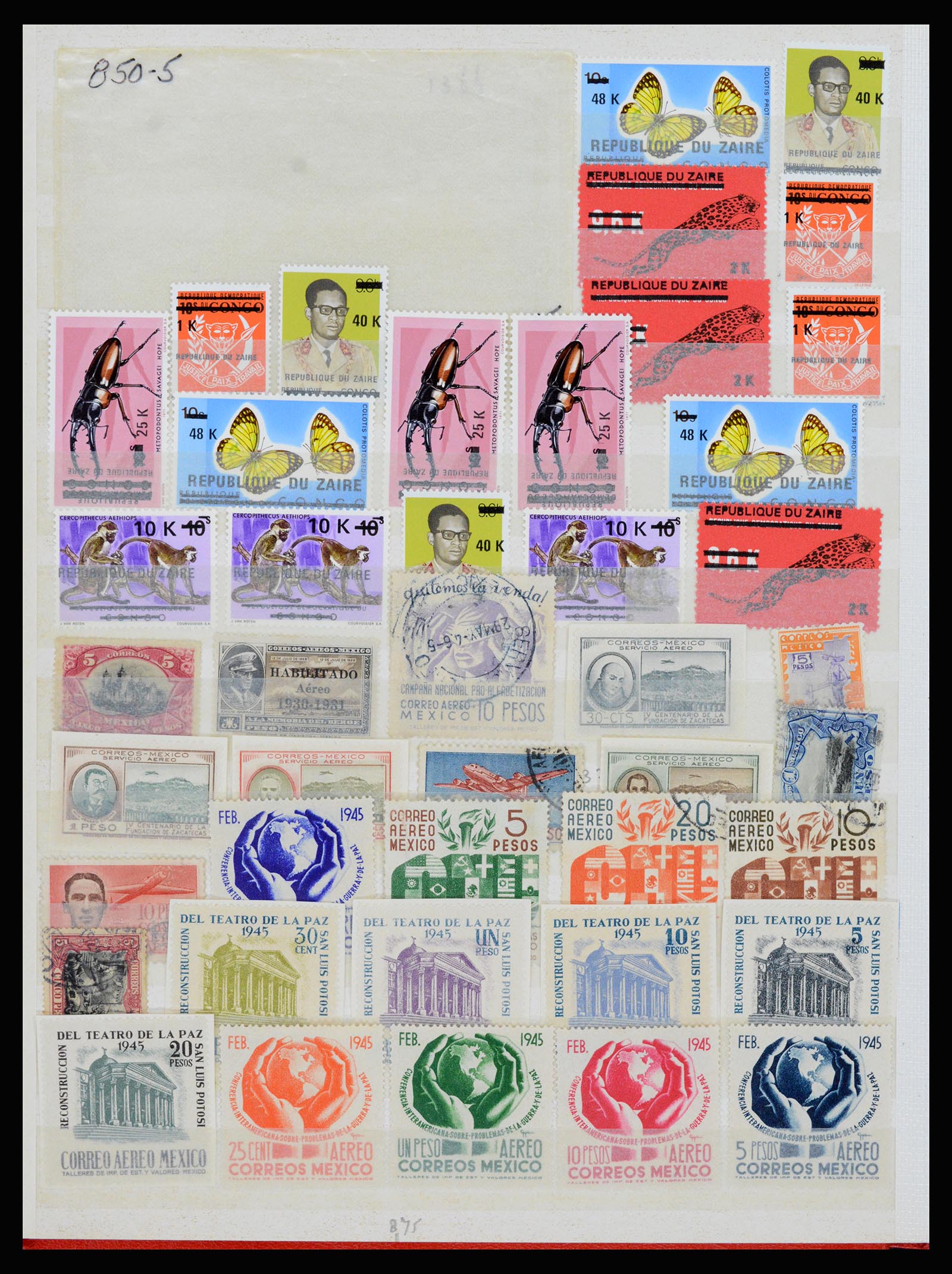 37176 042 - Postzegelverzameling 37176 Wereld 1855-1960.