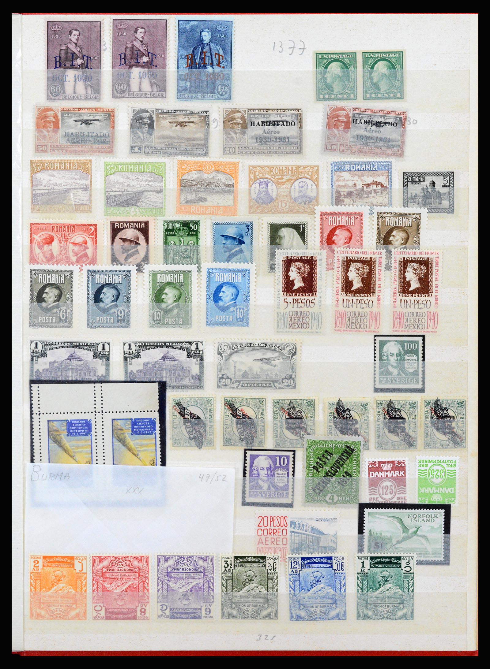 37176 043 - Postzegelverzameling 37176 Wereld 1855-1960.